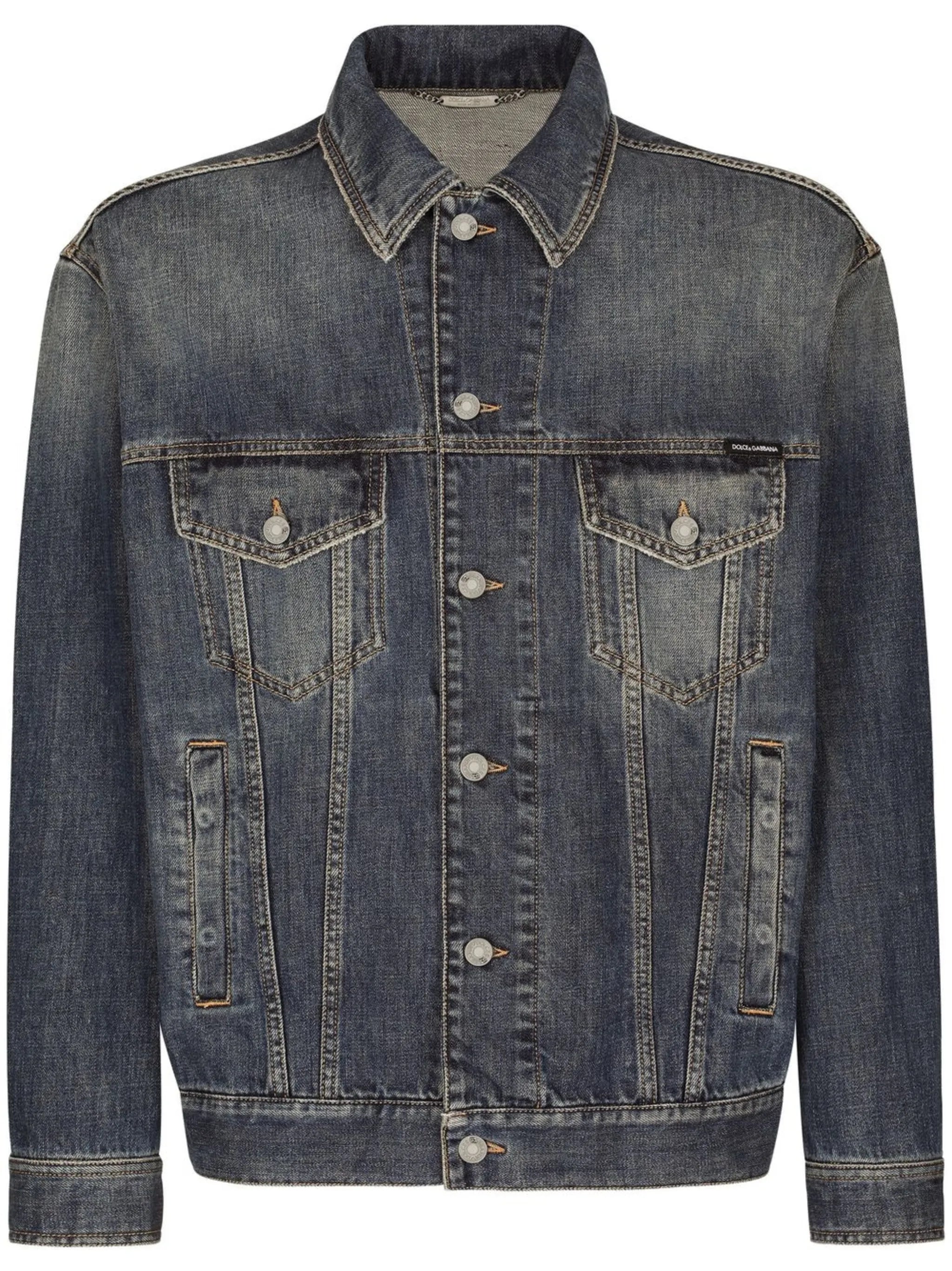 distressed denim jacket
