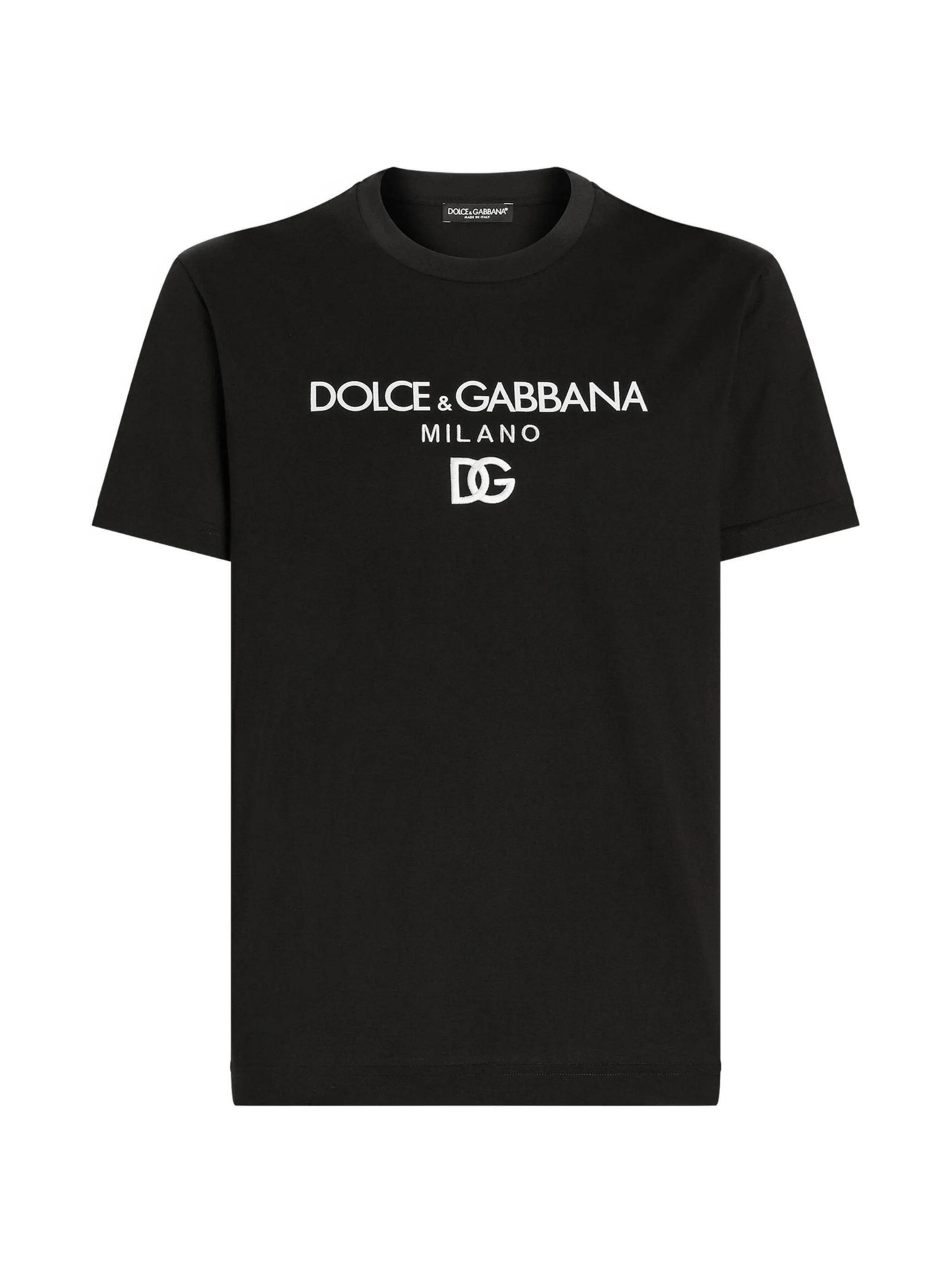 logo-embroidered cotton T-shirt