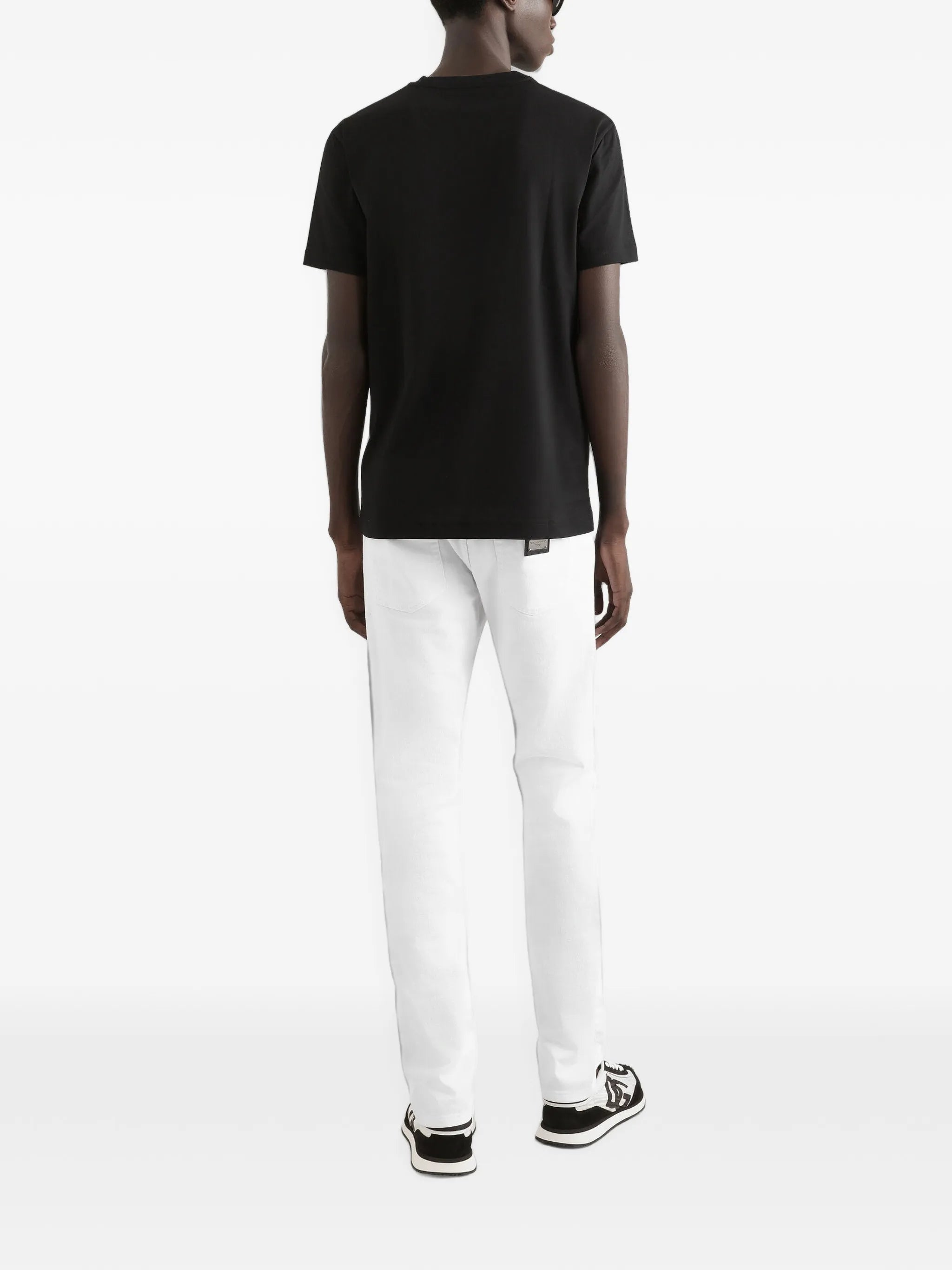 logo-embroidered cotton T-shirt