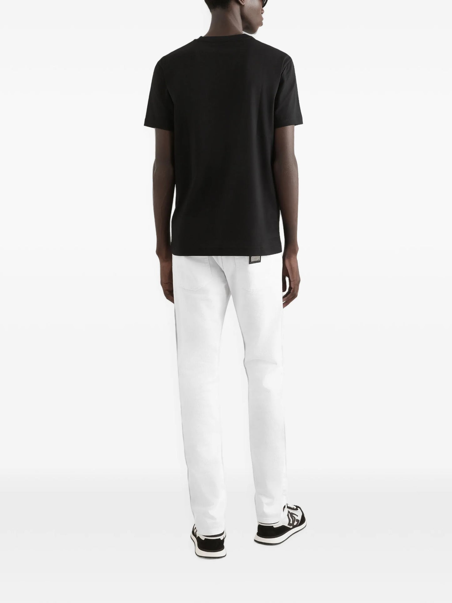 logo-embroidered cotton T-shirt