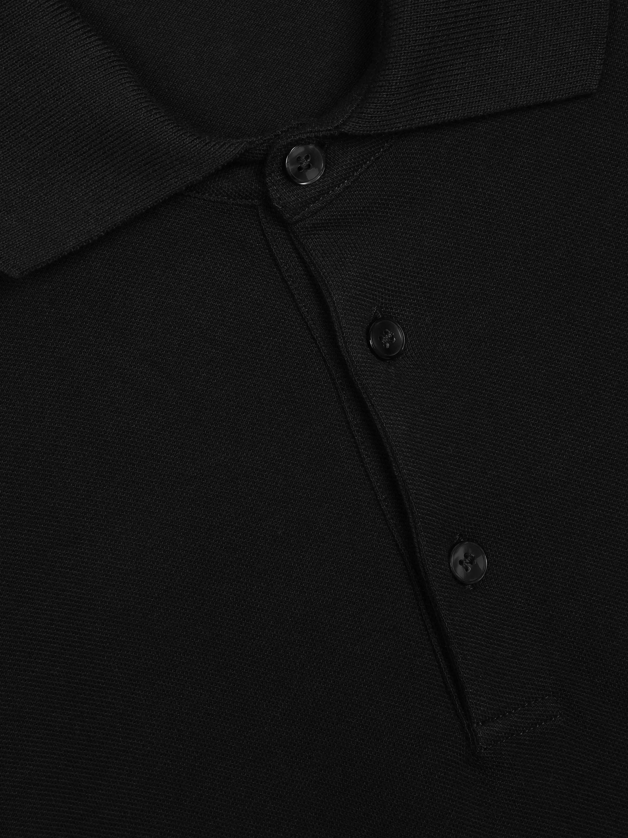 logo-tag piqué polo shirt