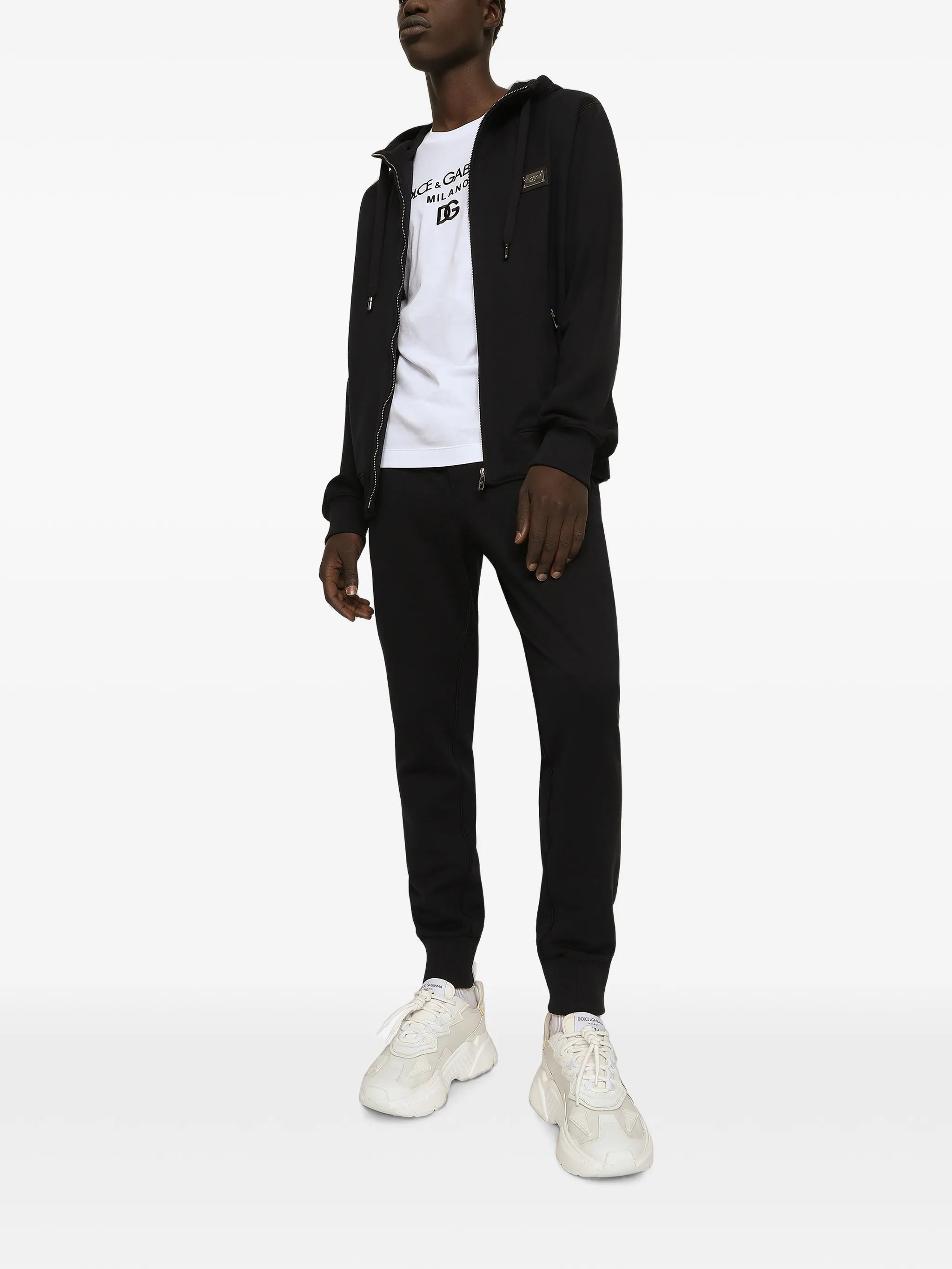 hooded zi-up sweatshirt