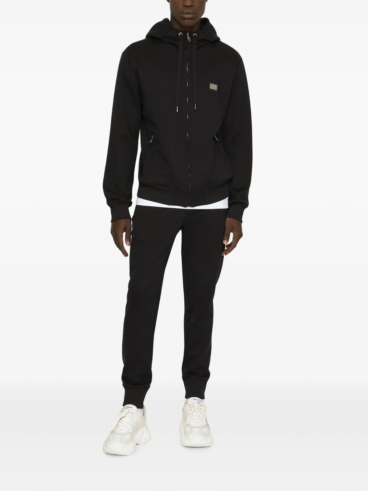 hooded zi-up sweatshirt