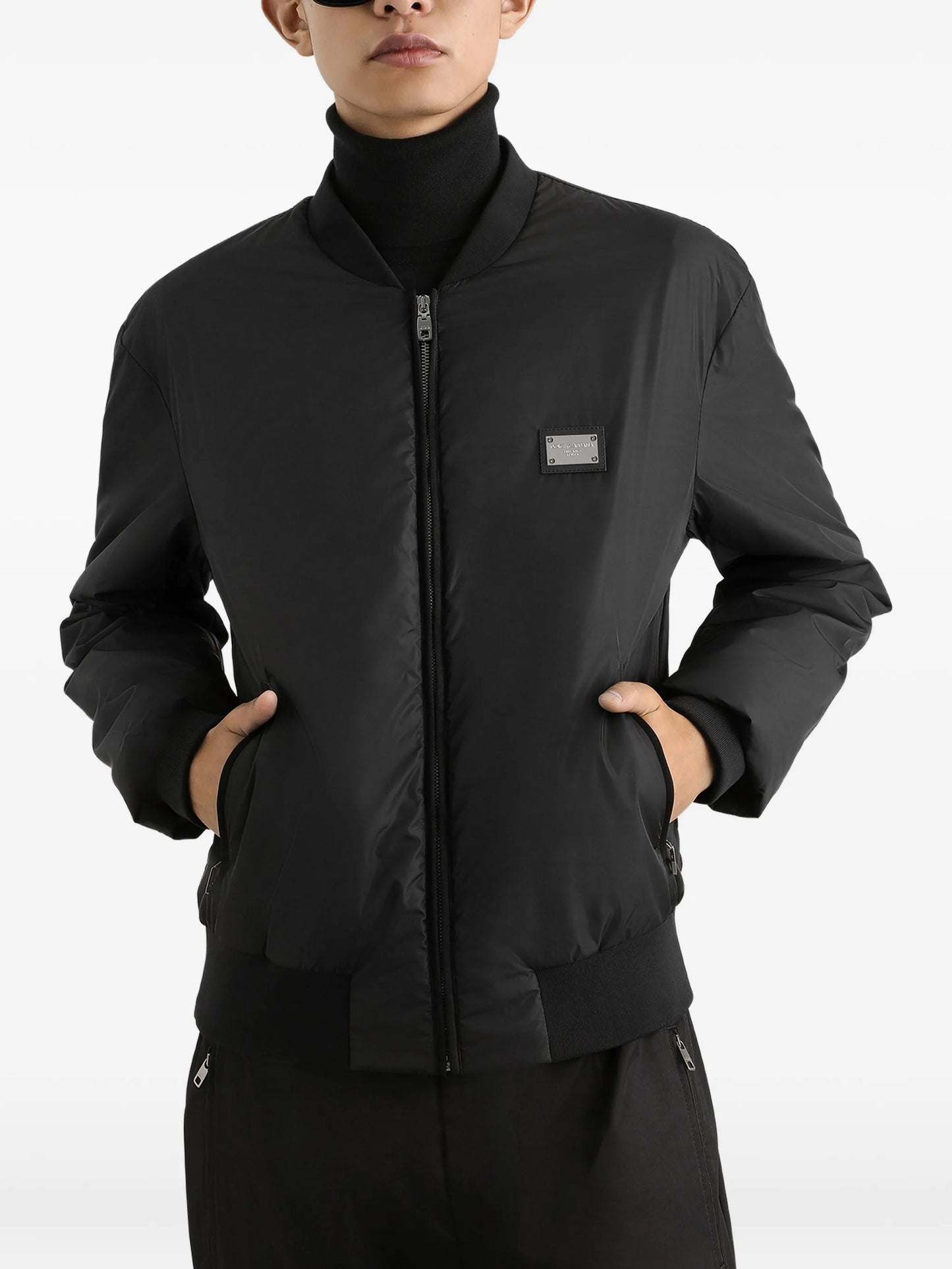 logo-tag track jacket