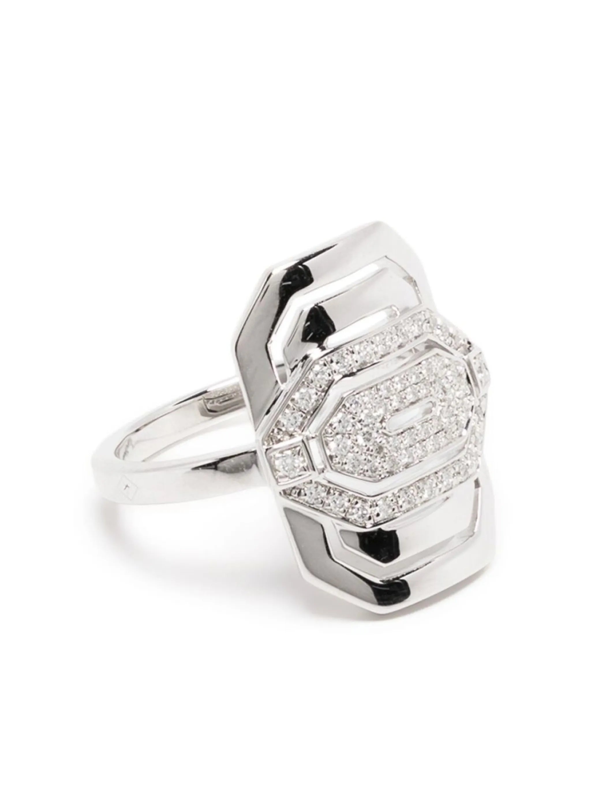 Mini My Way Half Paved ring