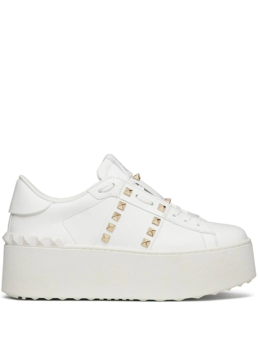 Rockstud Untitled leather flatform sneakers