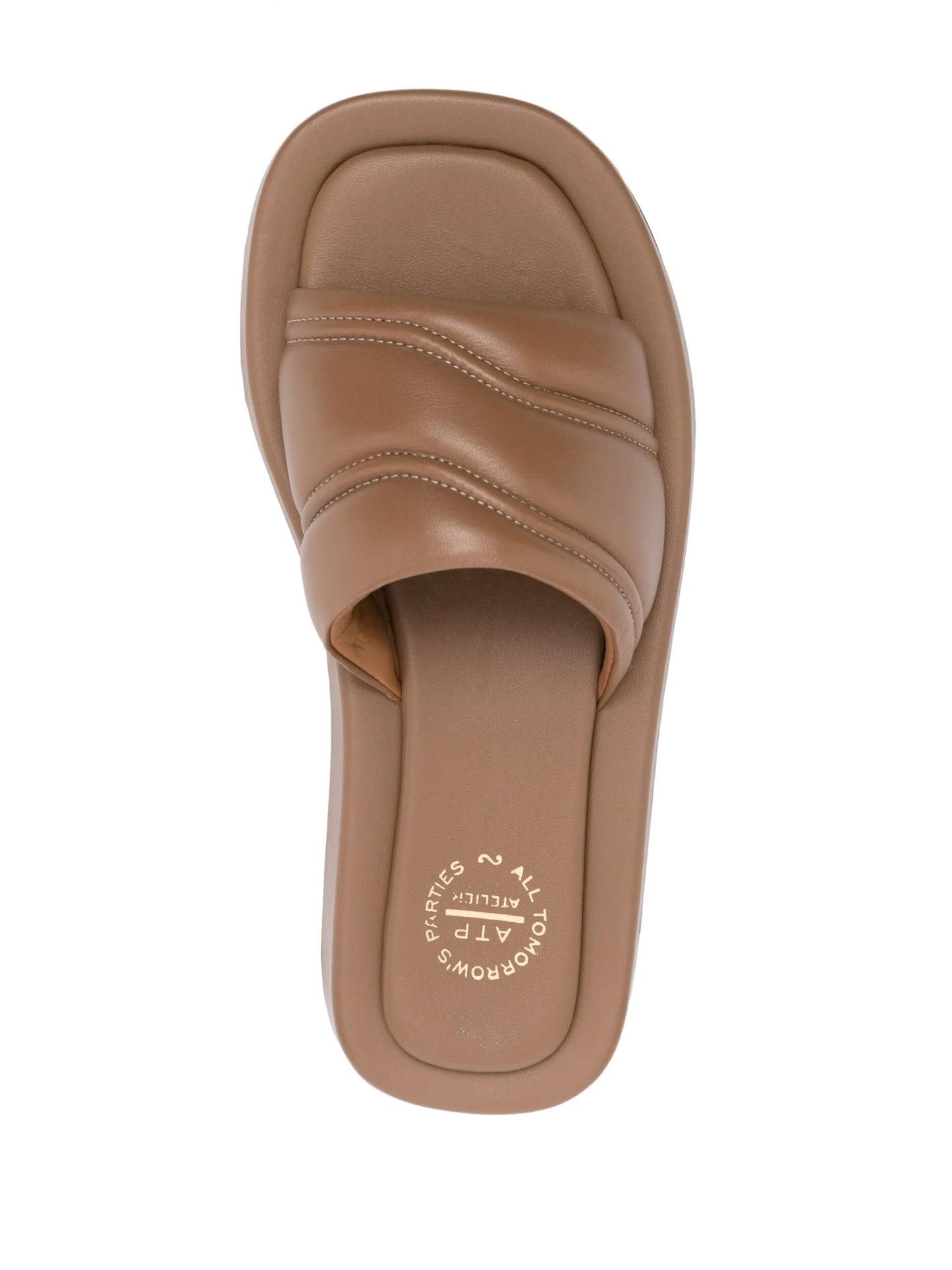 open-toe polished-finish sandals