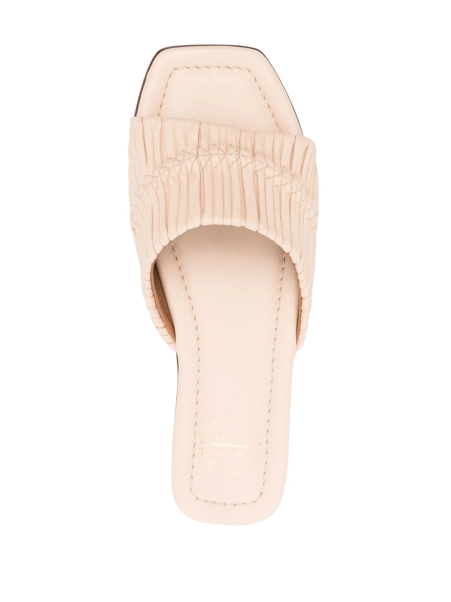Casoria plissé leather sandals