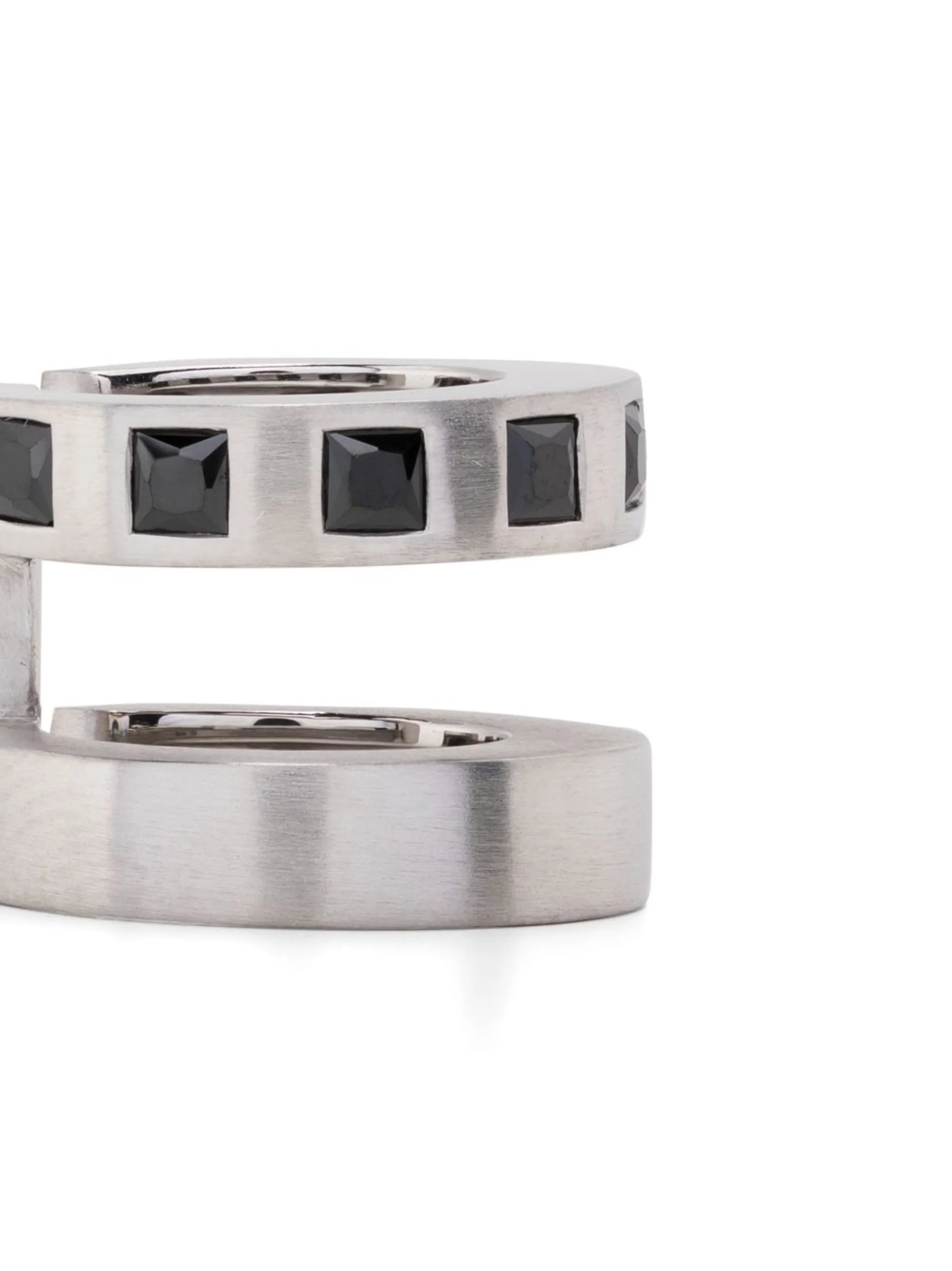 Arch  Zirconia Double cuff earrings