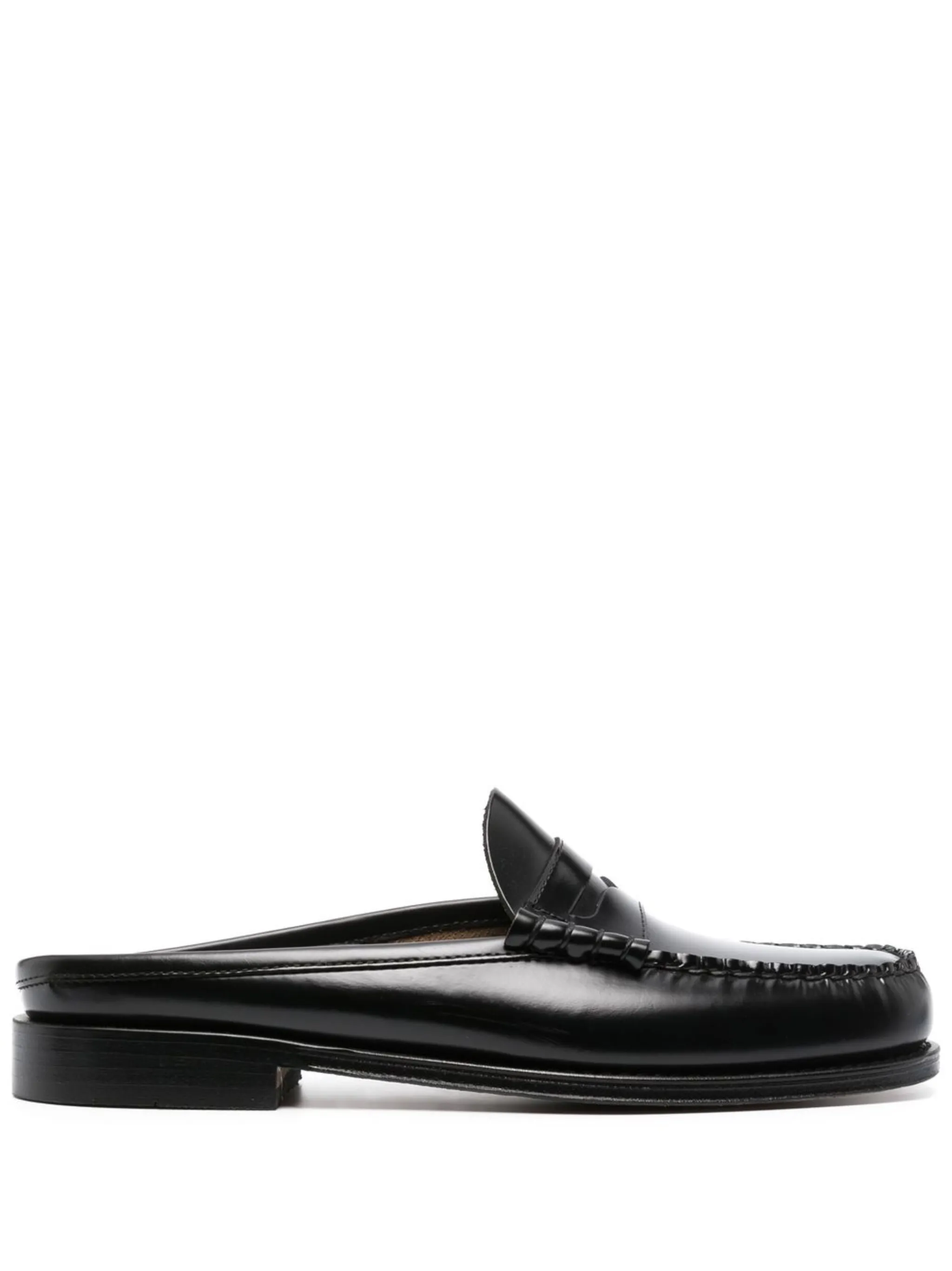 Weejuns Larson Penny slides in black leather