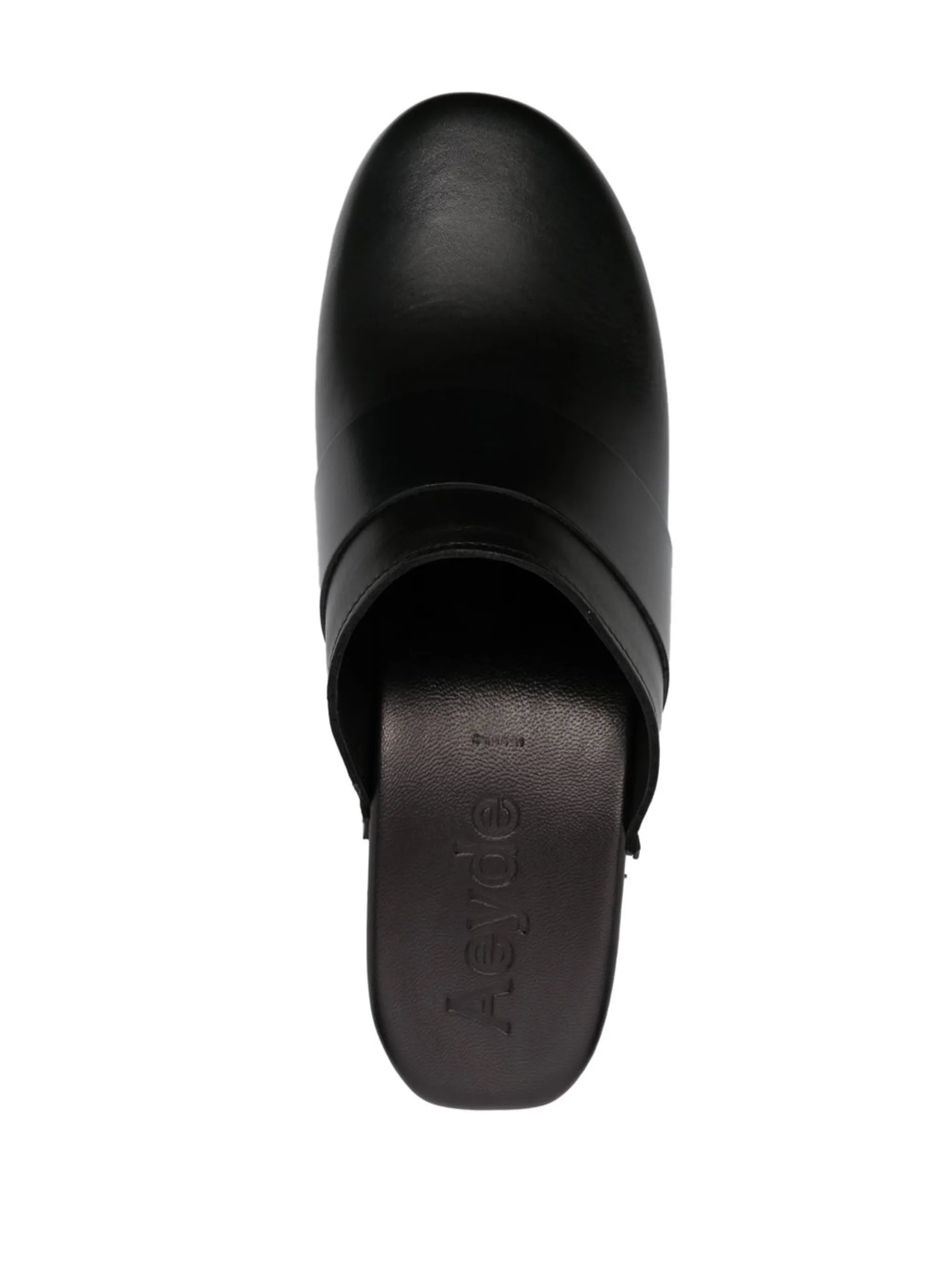 Bibi 60mm leather wooden clog