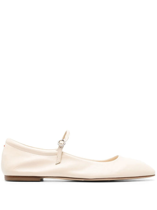 Maryjane leather ballerina shoes