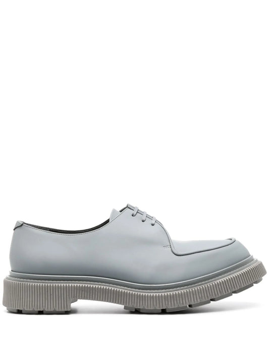 lace-up suede platform shoes