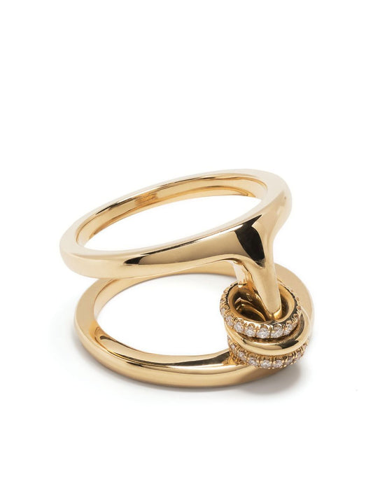 x Hoorsenbuhs 18K gold Phantom diamond ring