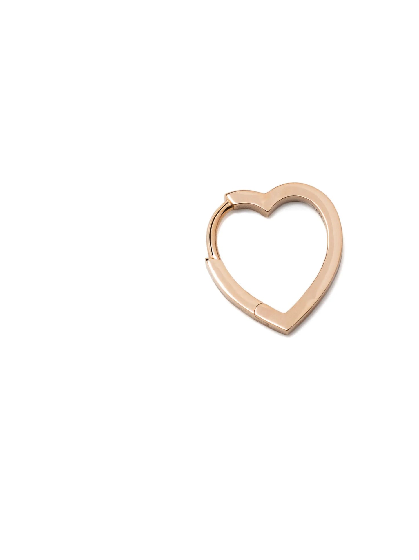 18kt rose gold small Antifer Heart earring