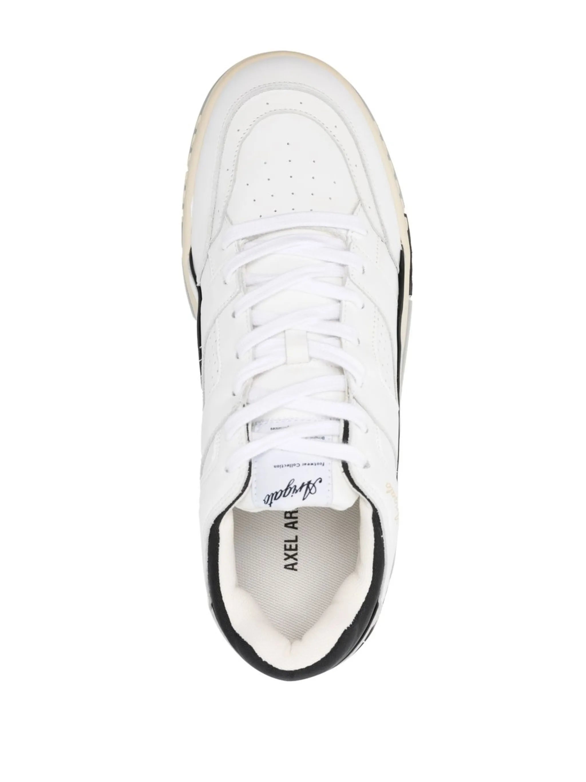 panelled low-top sneakers
