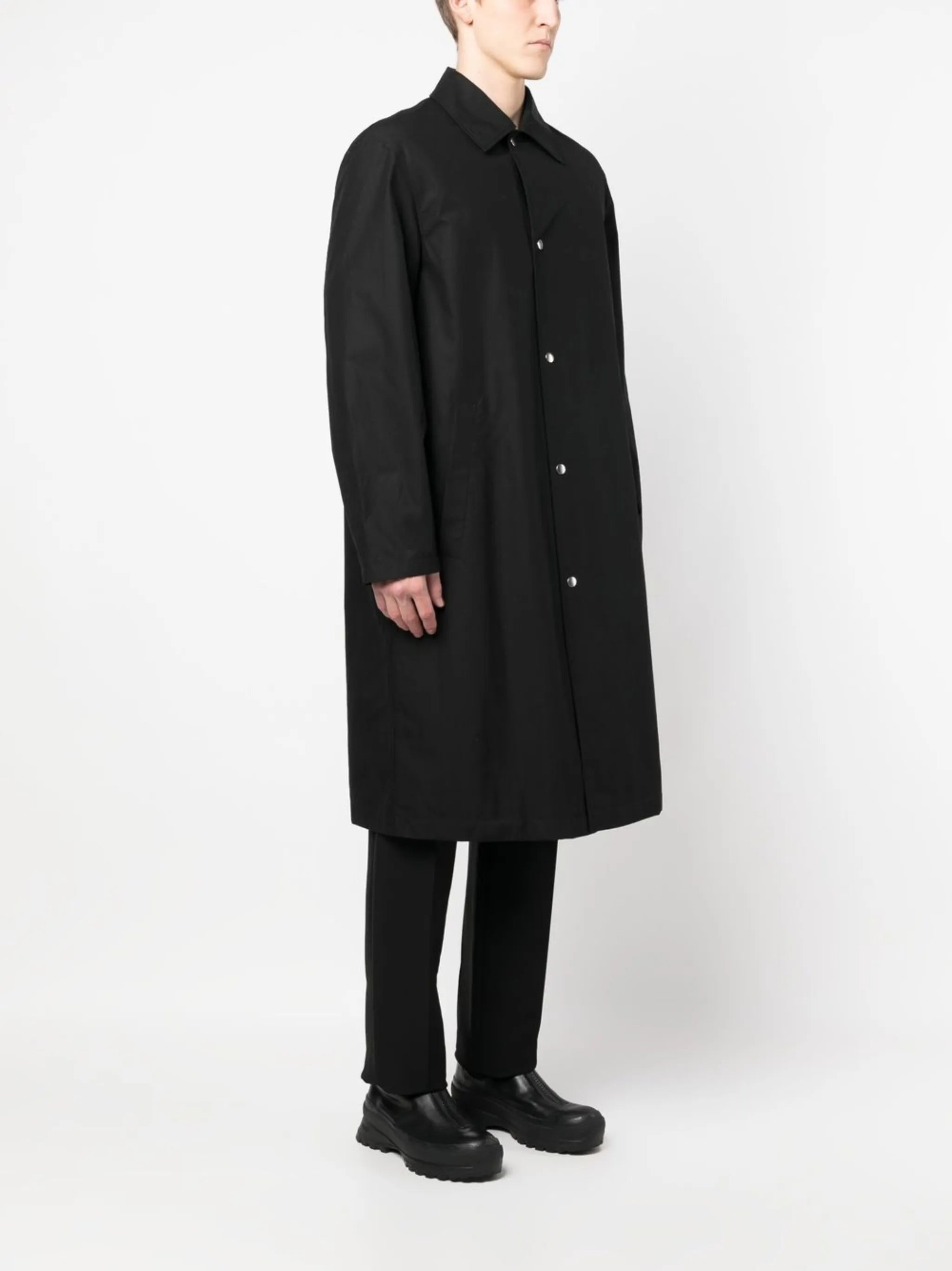 logo-print coat