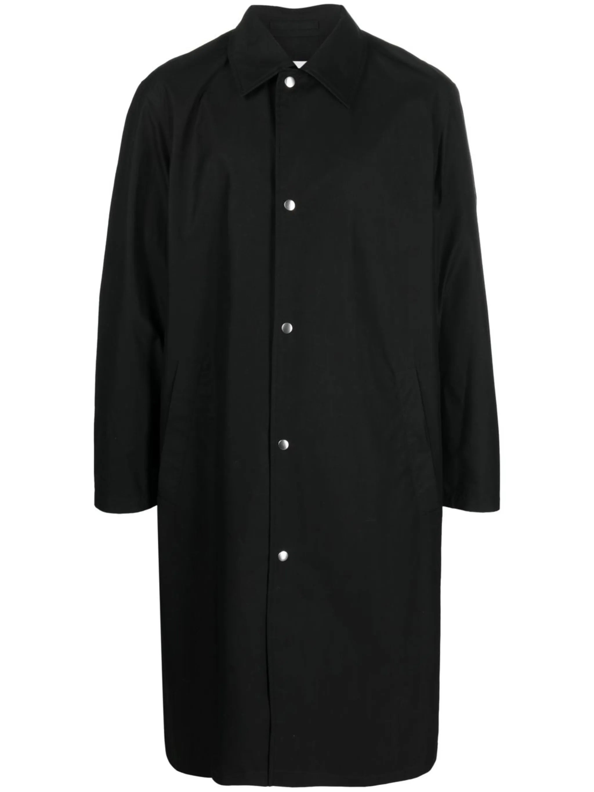 logo-print coat