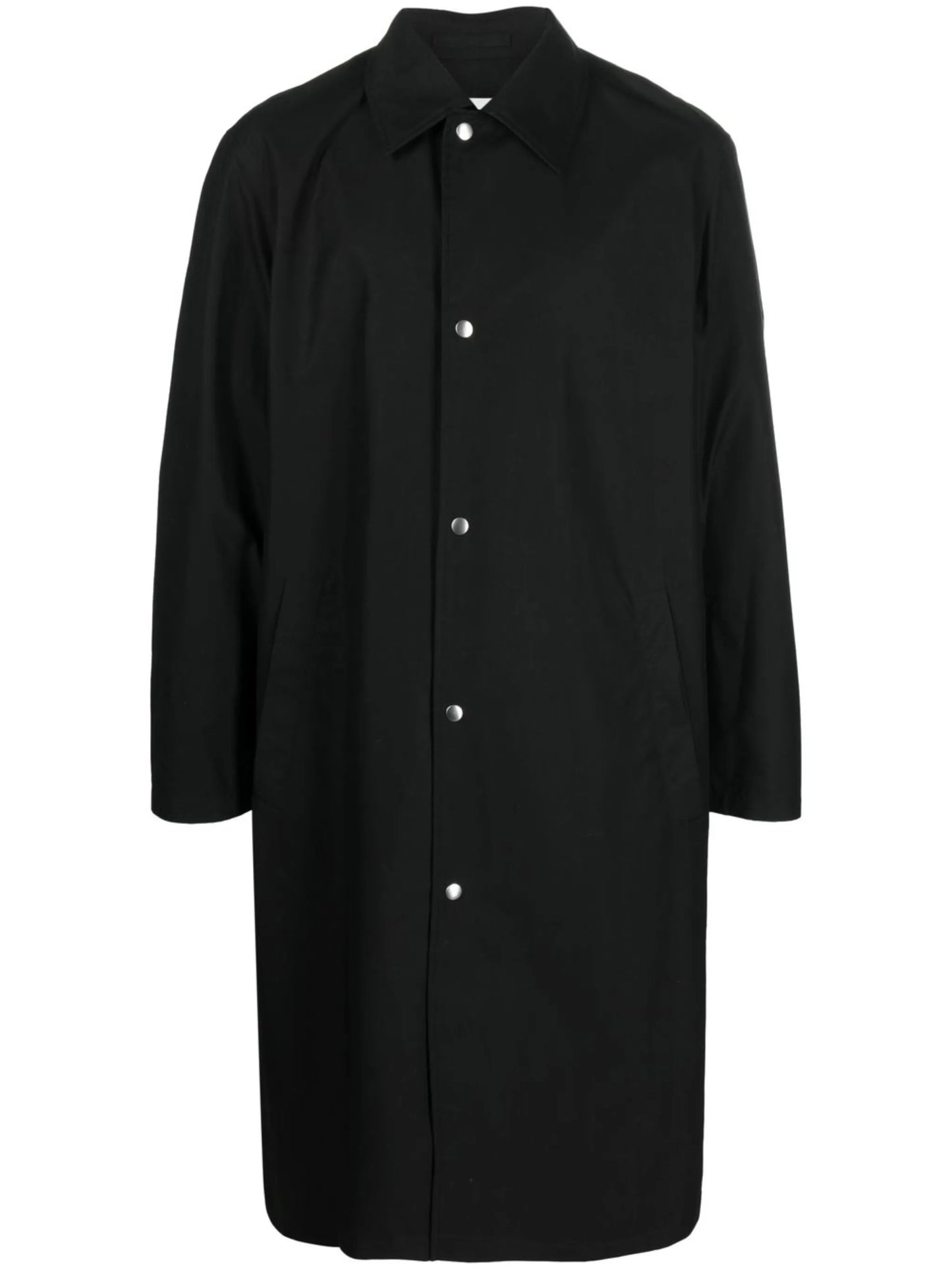 logo-print coat
