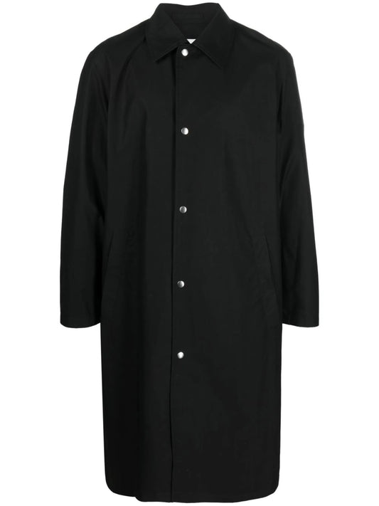 logo-print coat