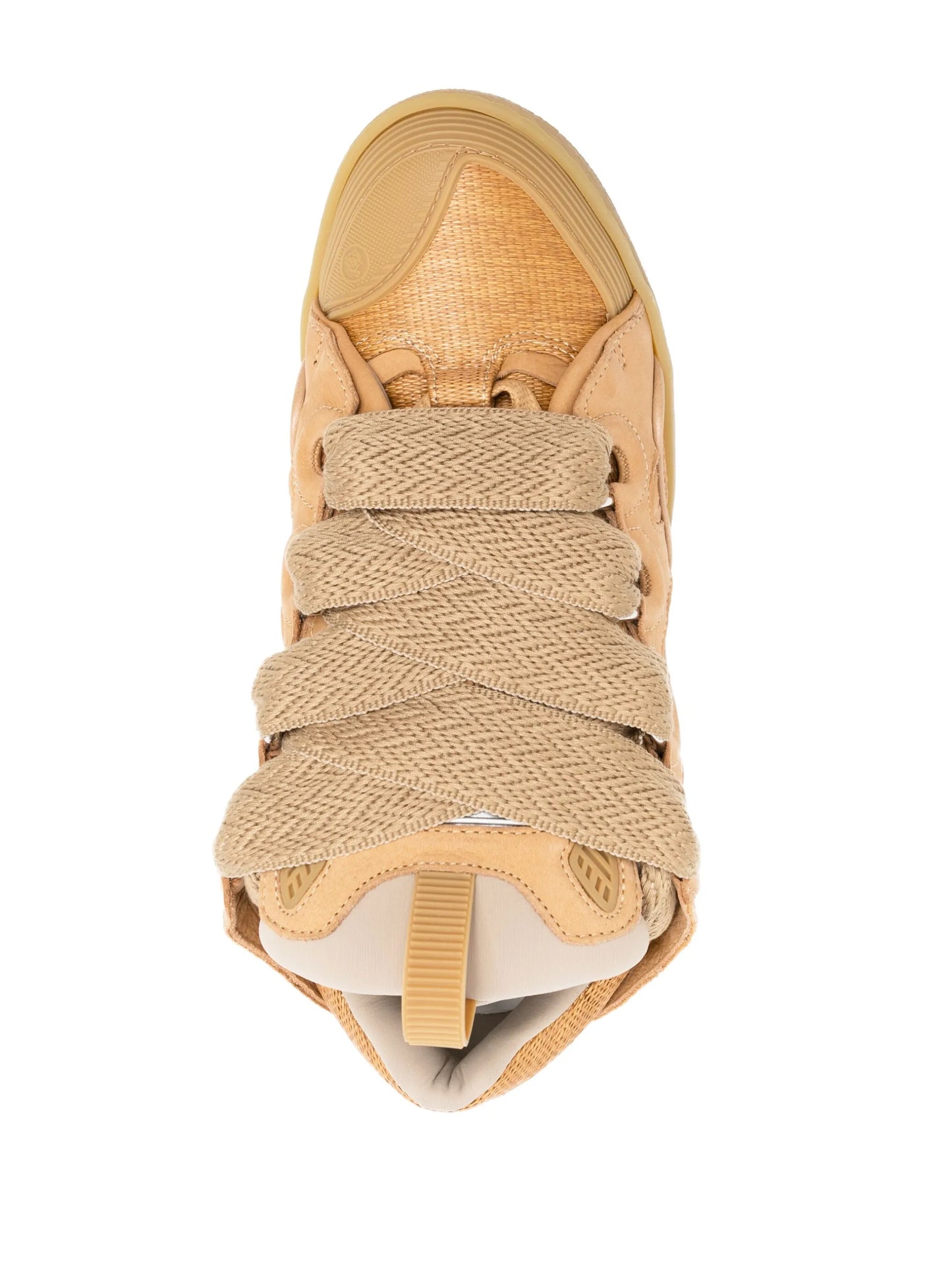 Curb raffia low-top sneakers