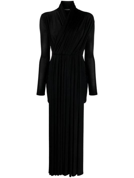 Cycling draped dress