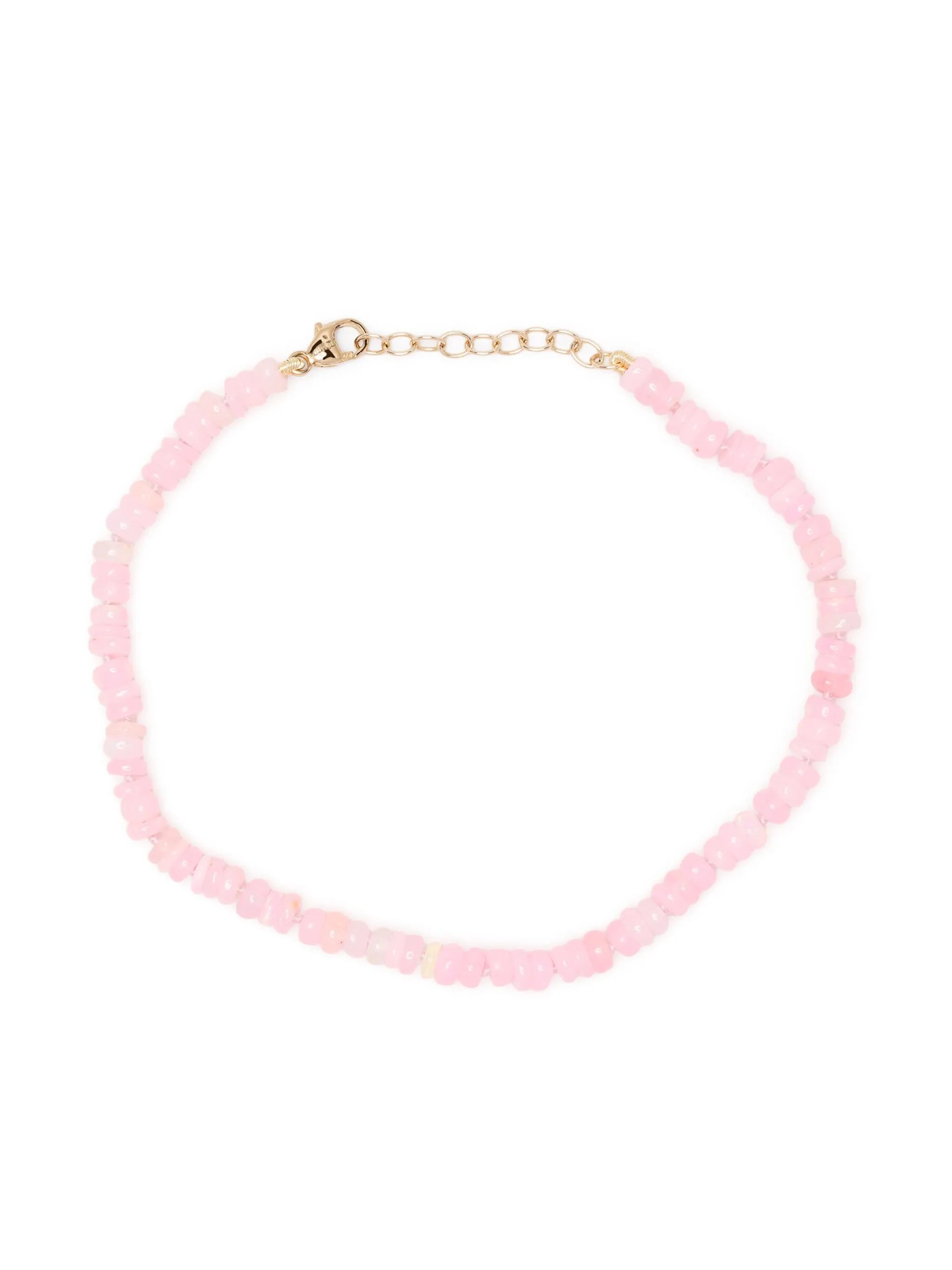 14kt yellow gold opal beaded bracelet