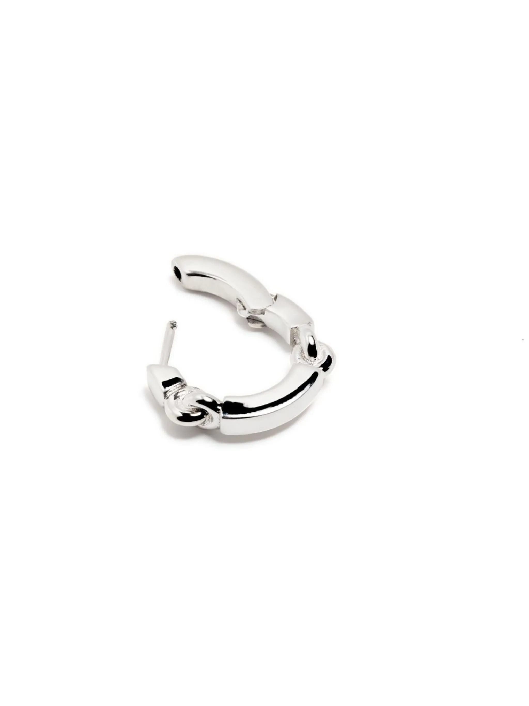 Aphelion silver hoop earring
