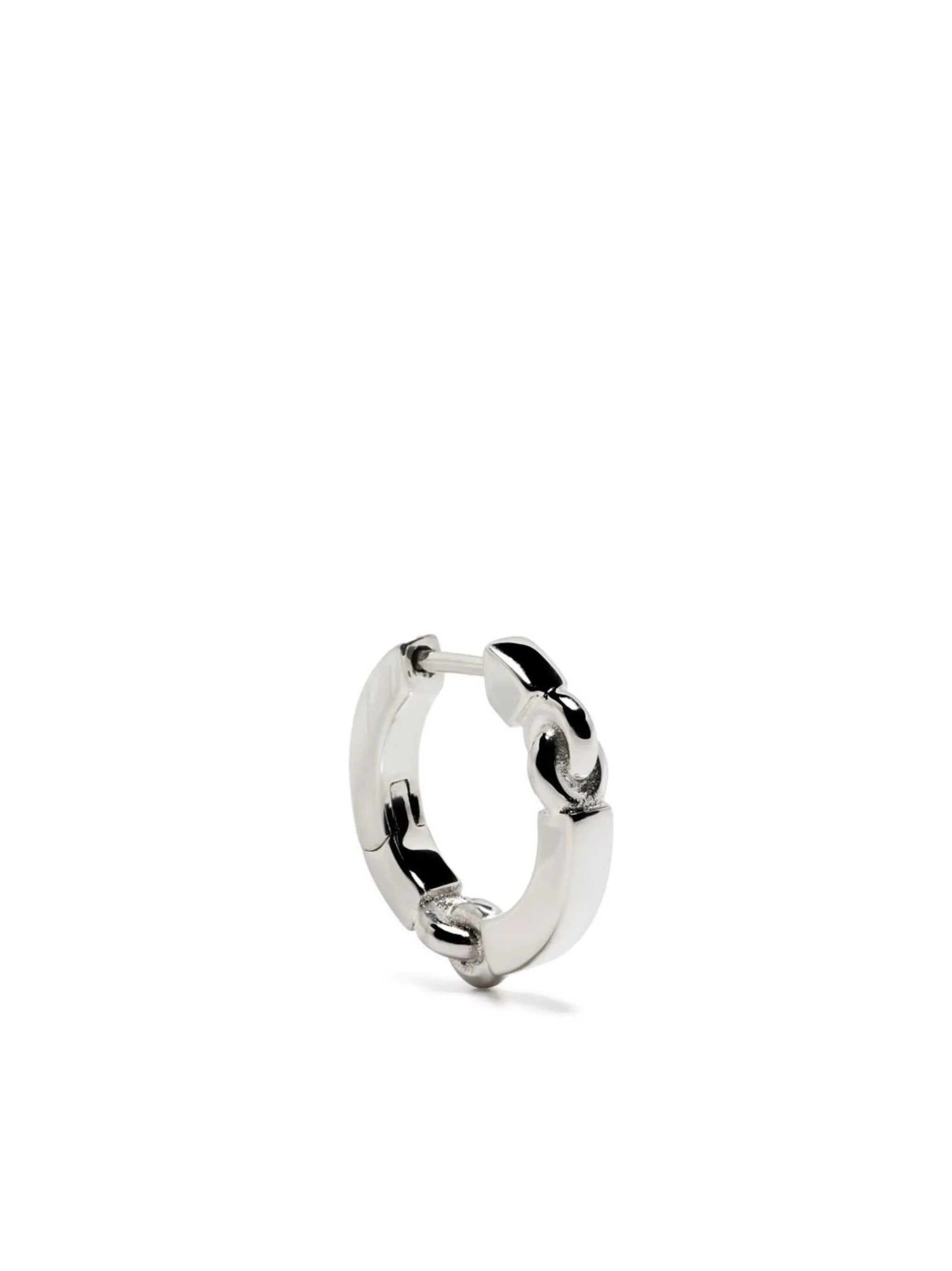 Aphelion silver hoop earring