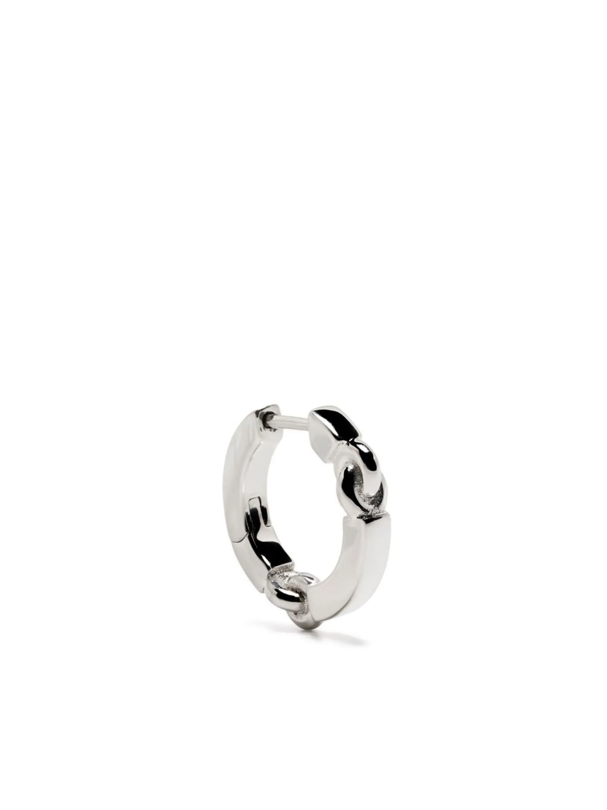 Aphelion silver hoop earring