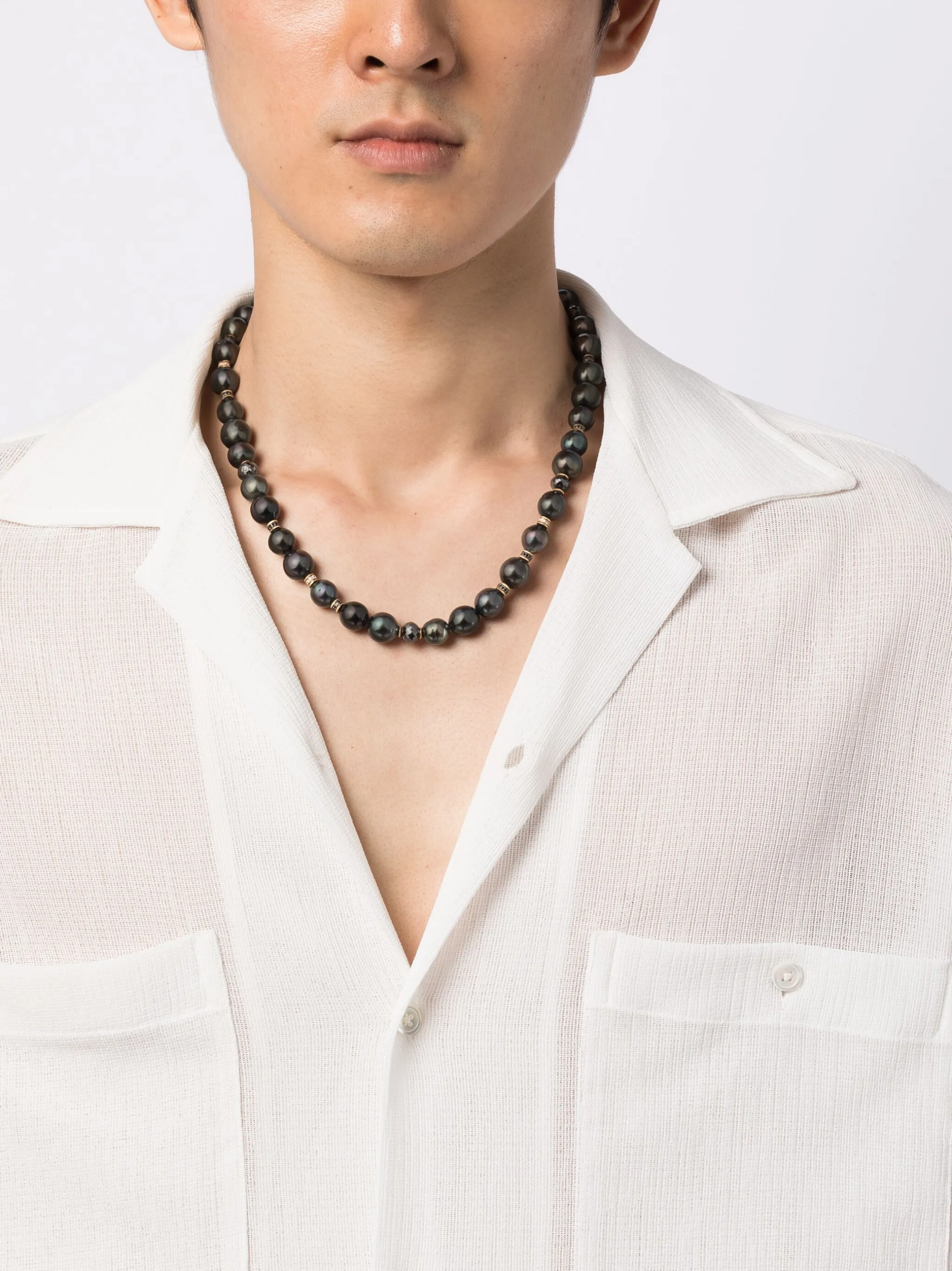 beaded pearl necklace