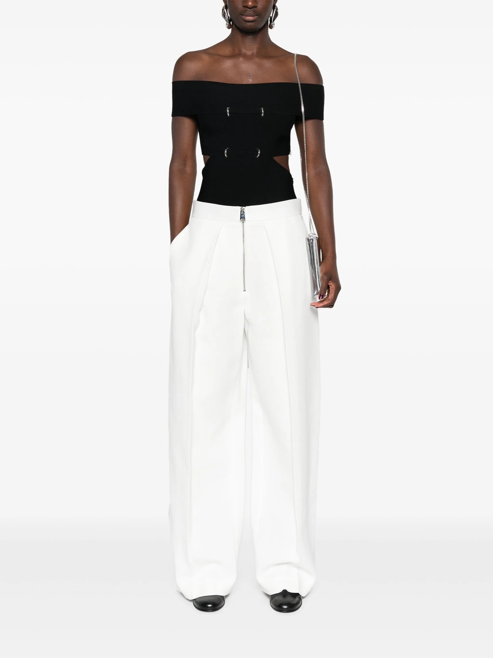 cut-out off-shoulder top