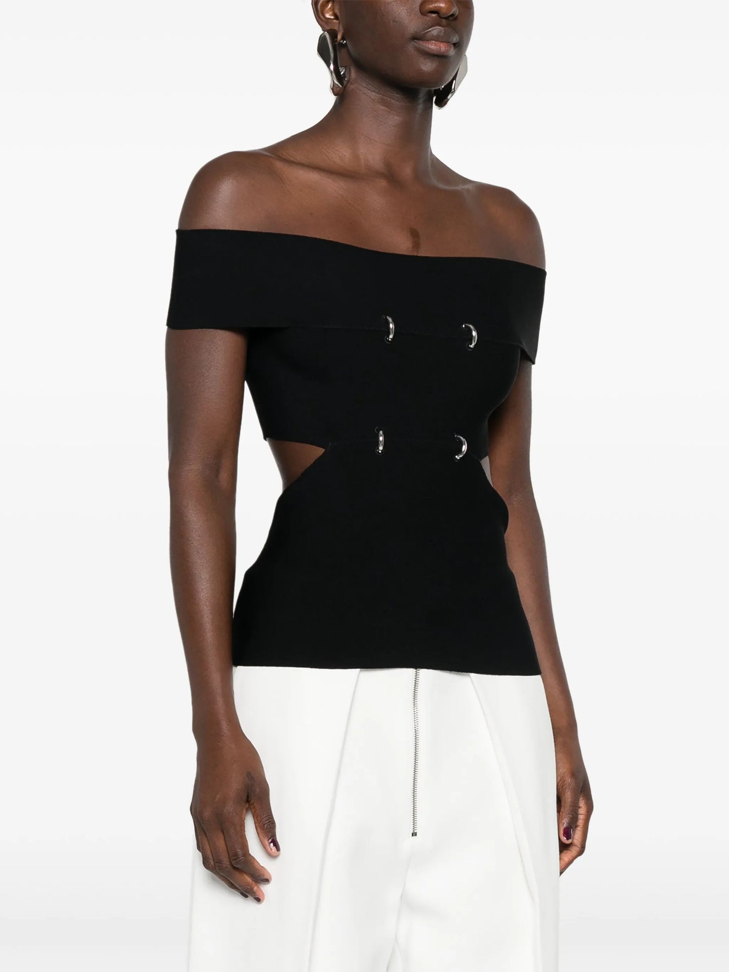 cut-out off-shoulder top