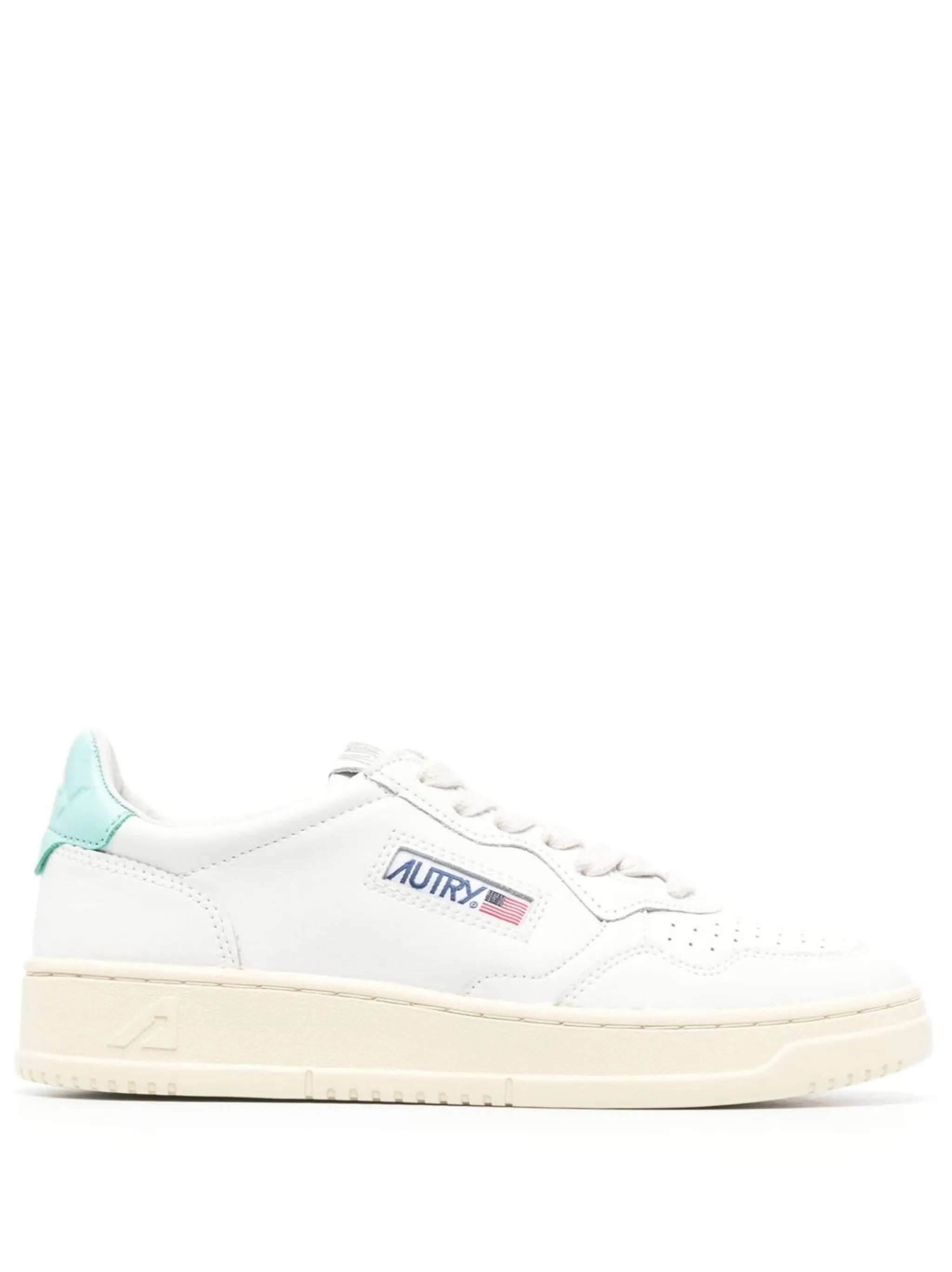 logo-patch lace-up sneakers