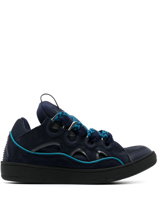Curb leather sneakers