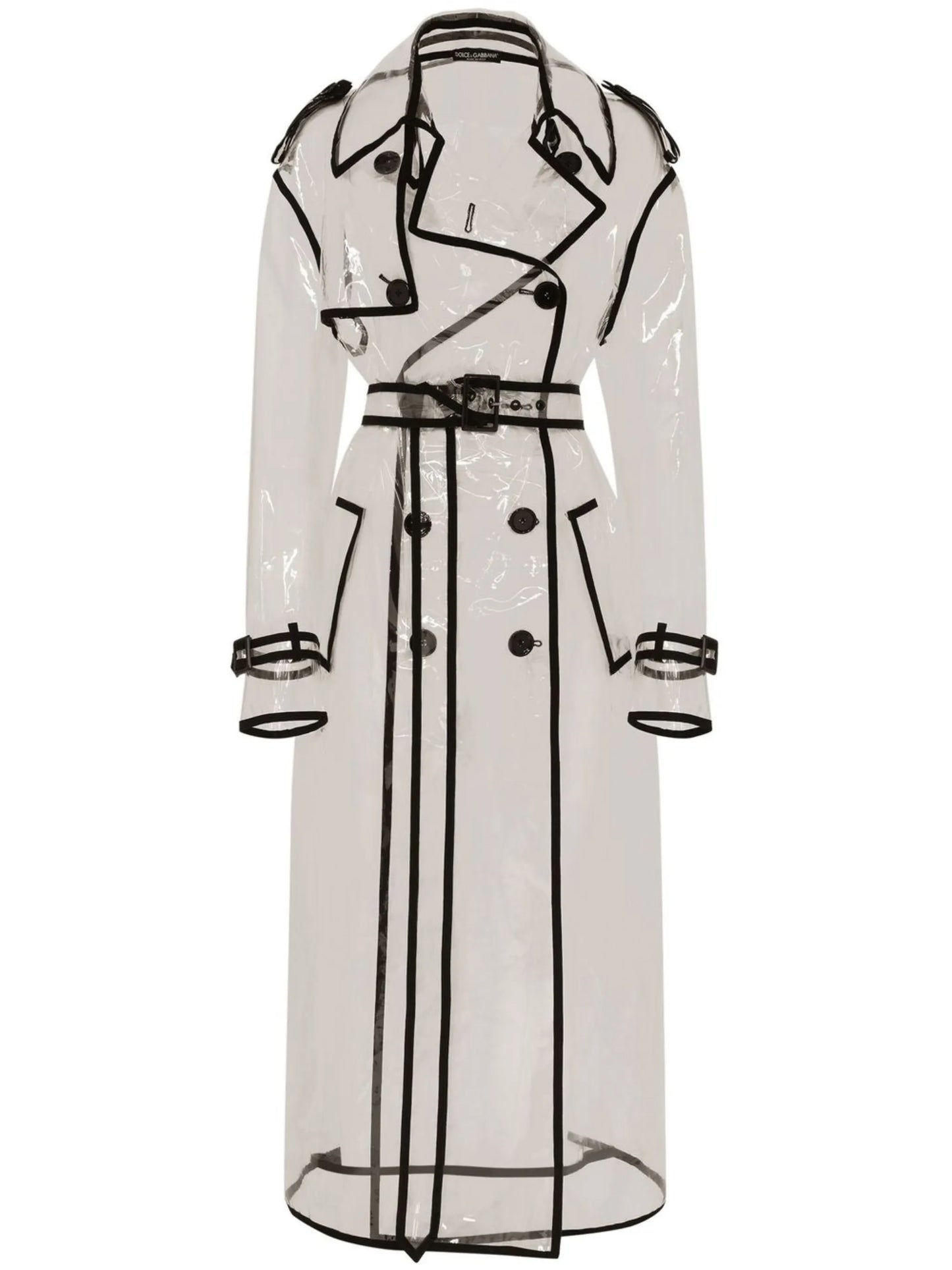 KIM DOLCEGABBANA contrast-trim trench coat