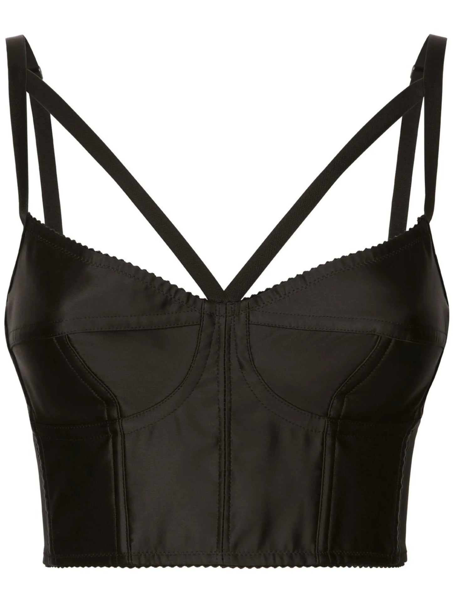 KIM DOLCEGABBANA strap-detail bustier top