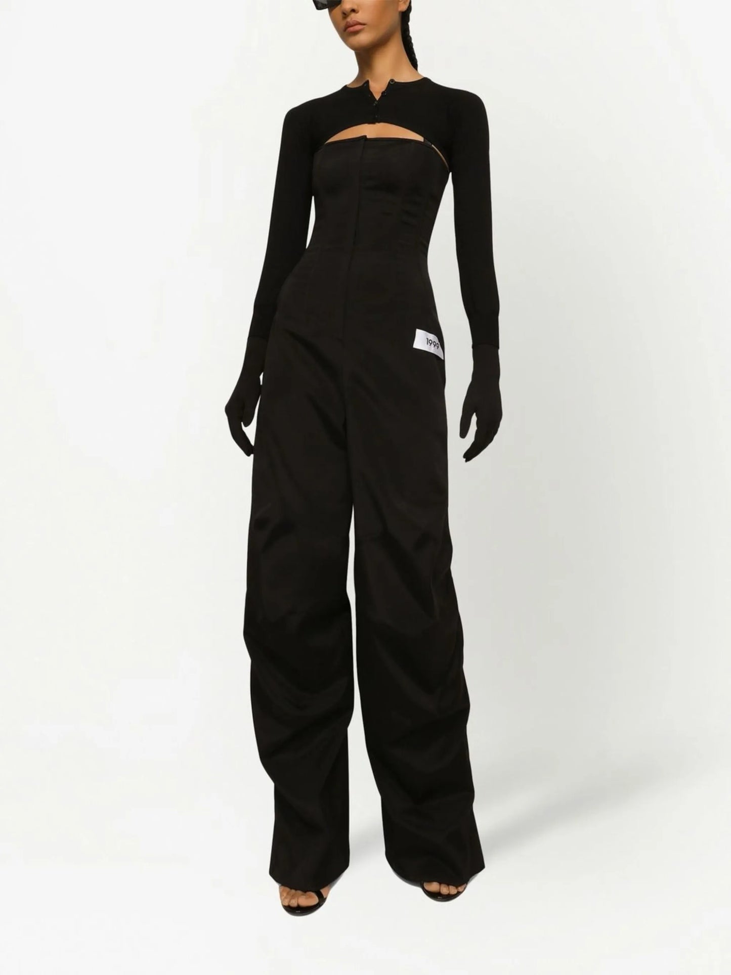 KIM DOLCEGABBANA cropped button-fastening cardigan