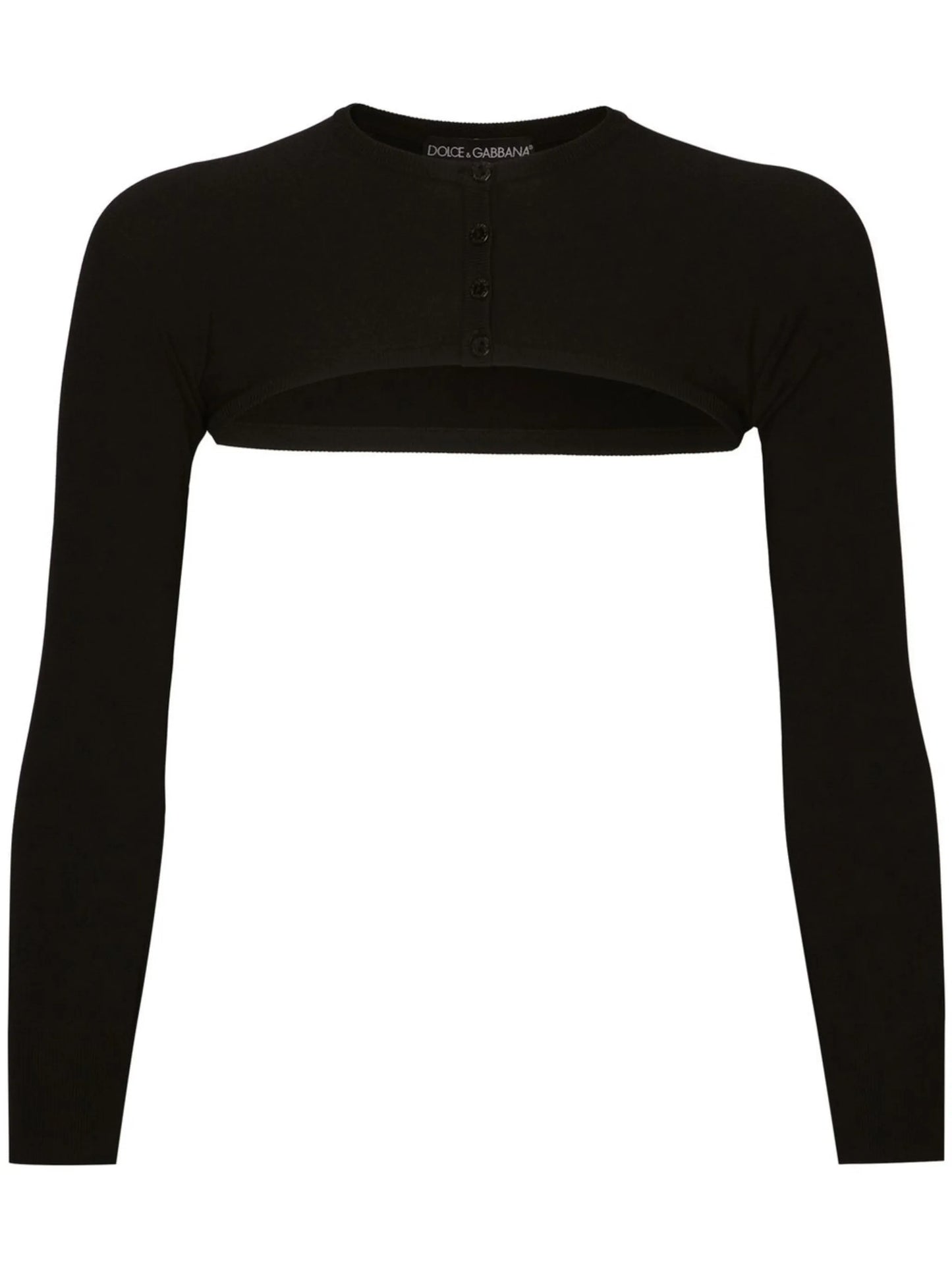 KIM DOLCEGABBANA cropped button-fastening cardigan