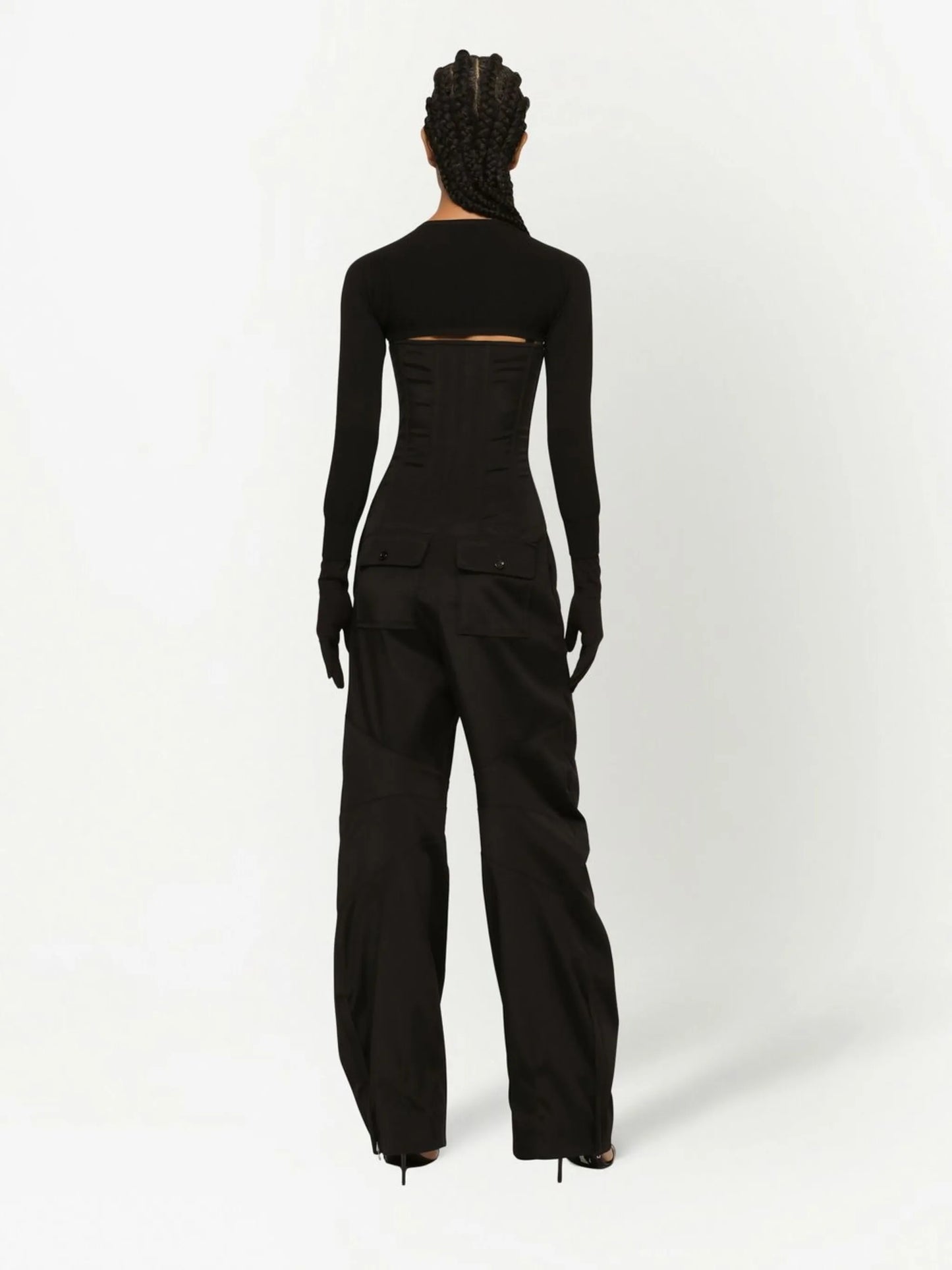 KIM DOLCEGABBANA cropped button-fastening cardigan