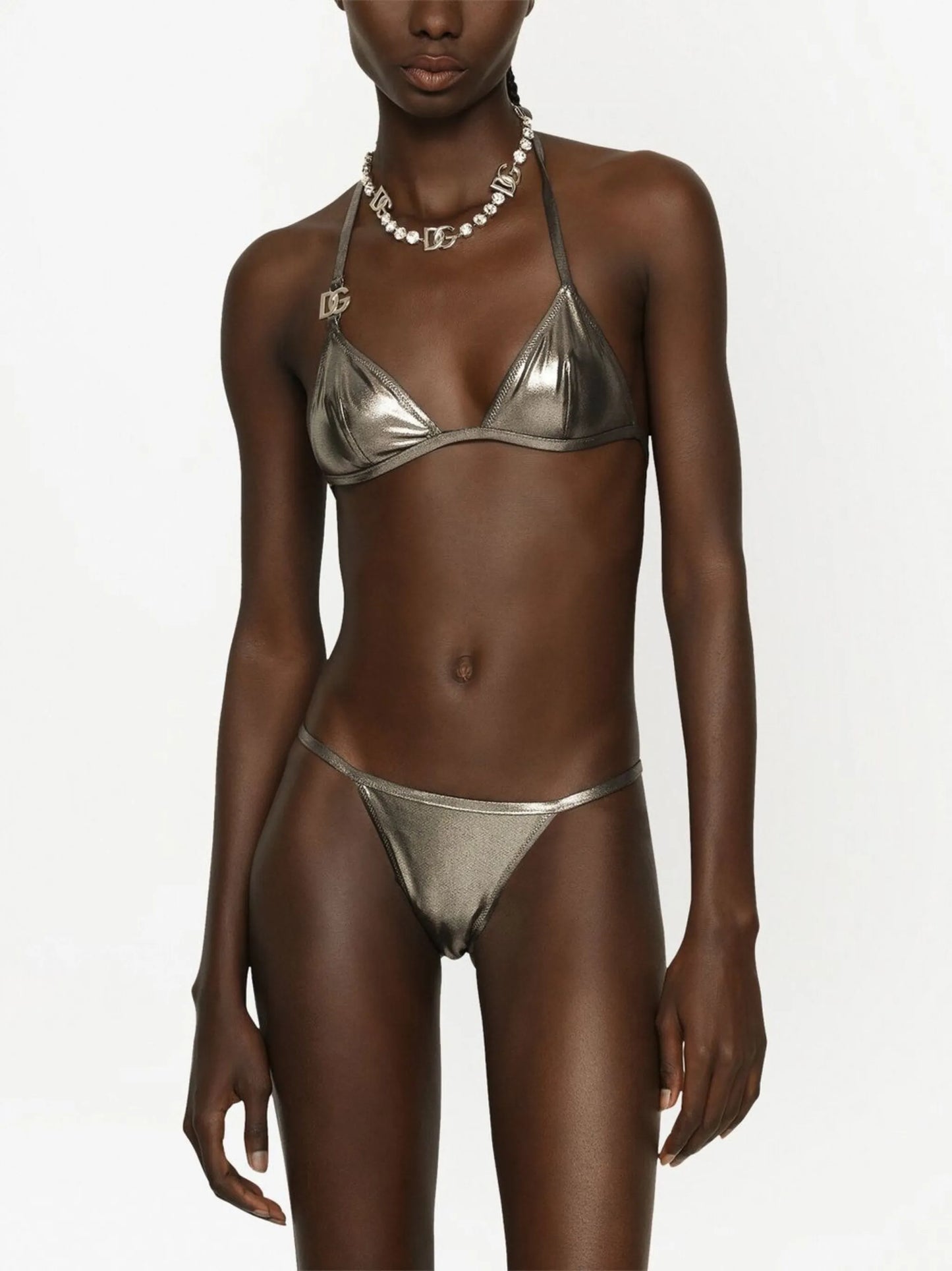 KIM DOLCEGABBANA DG-logo triangle bikini