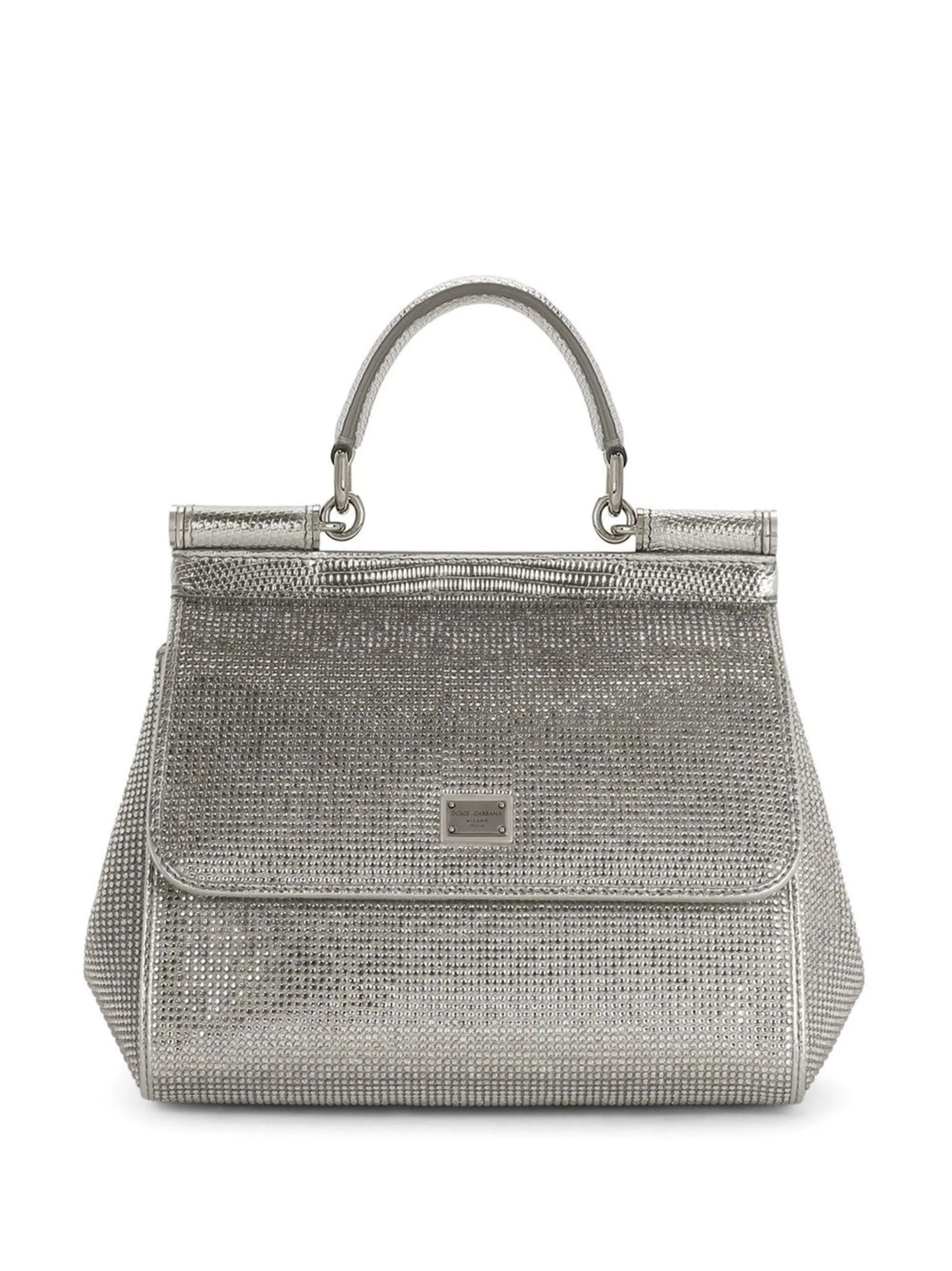 small Sicily satin top-handle bag