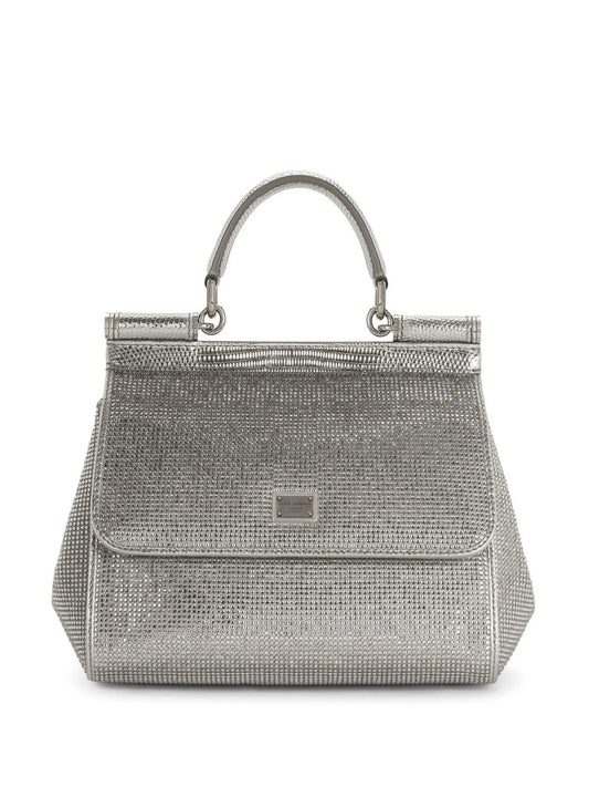 small Sicily satin top-handle bag