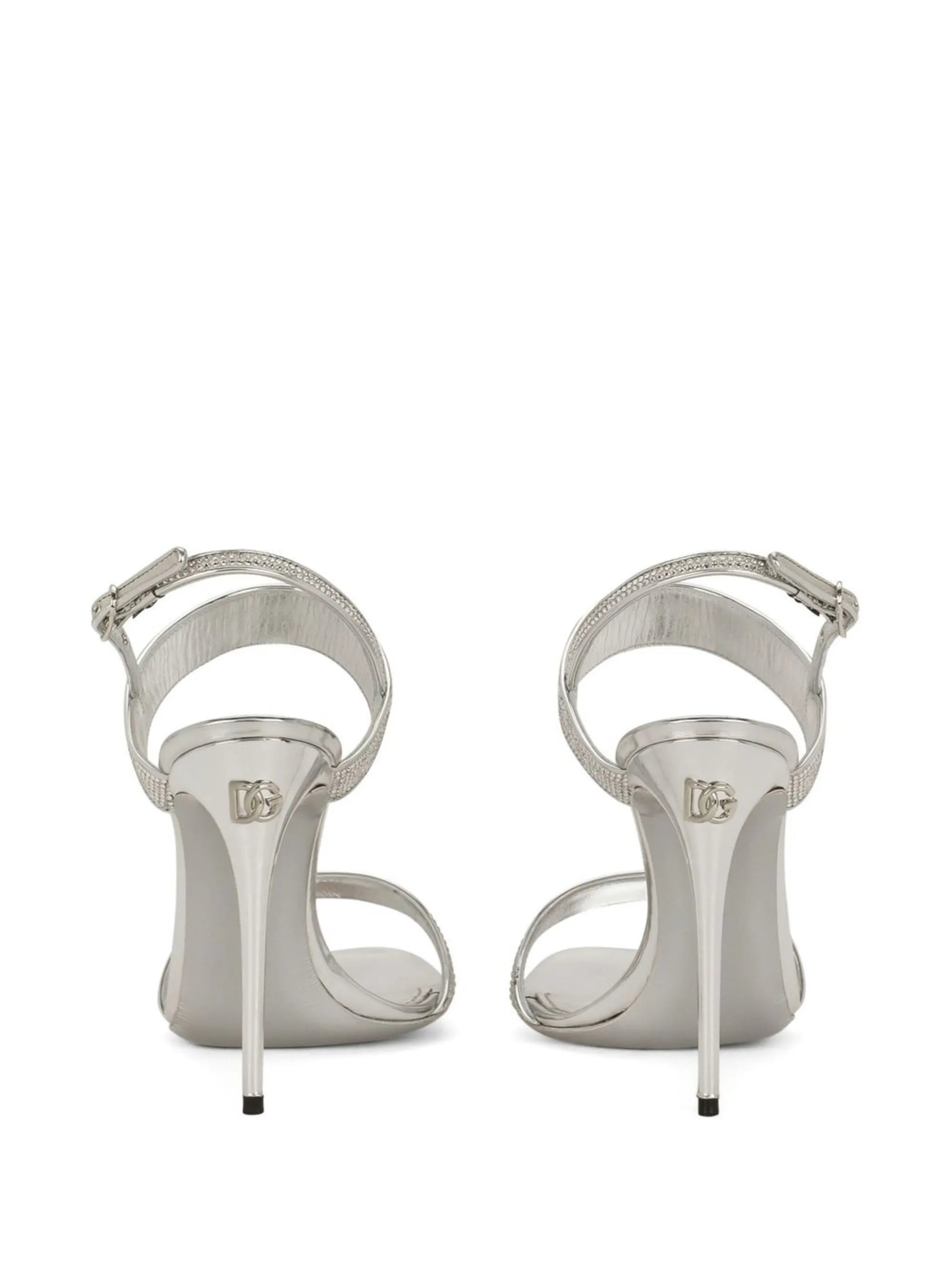 crystal-embellished slingback sandals