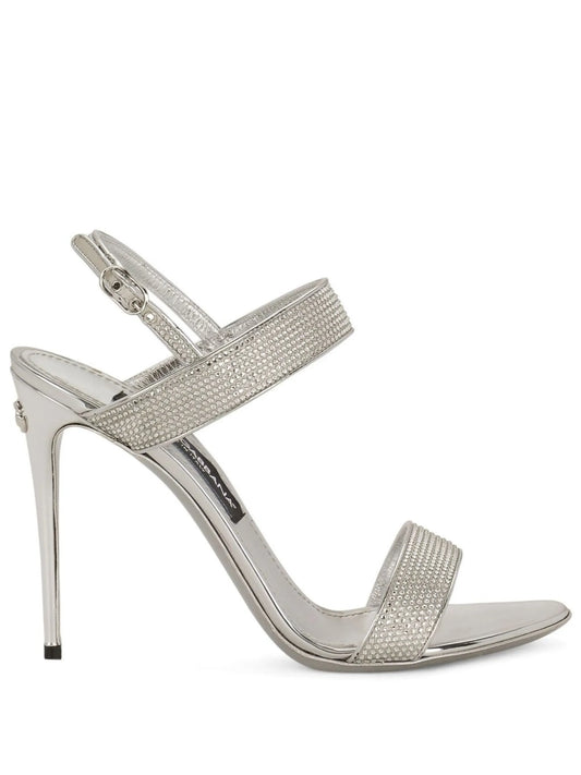 KIM DOLCEGABBANA crystal-embellished slingback sandals