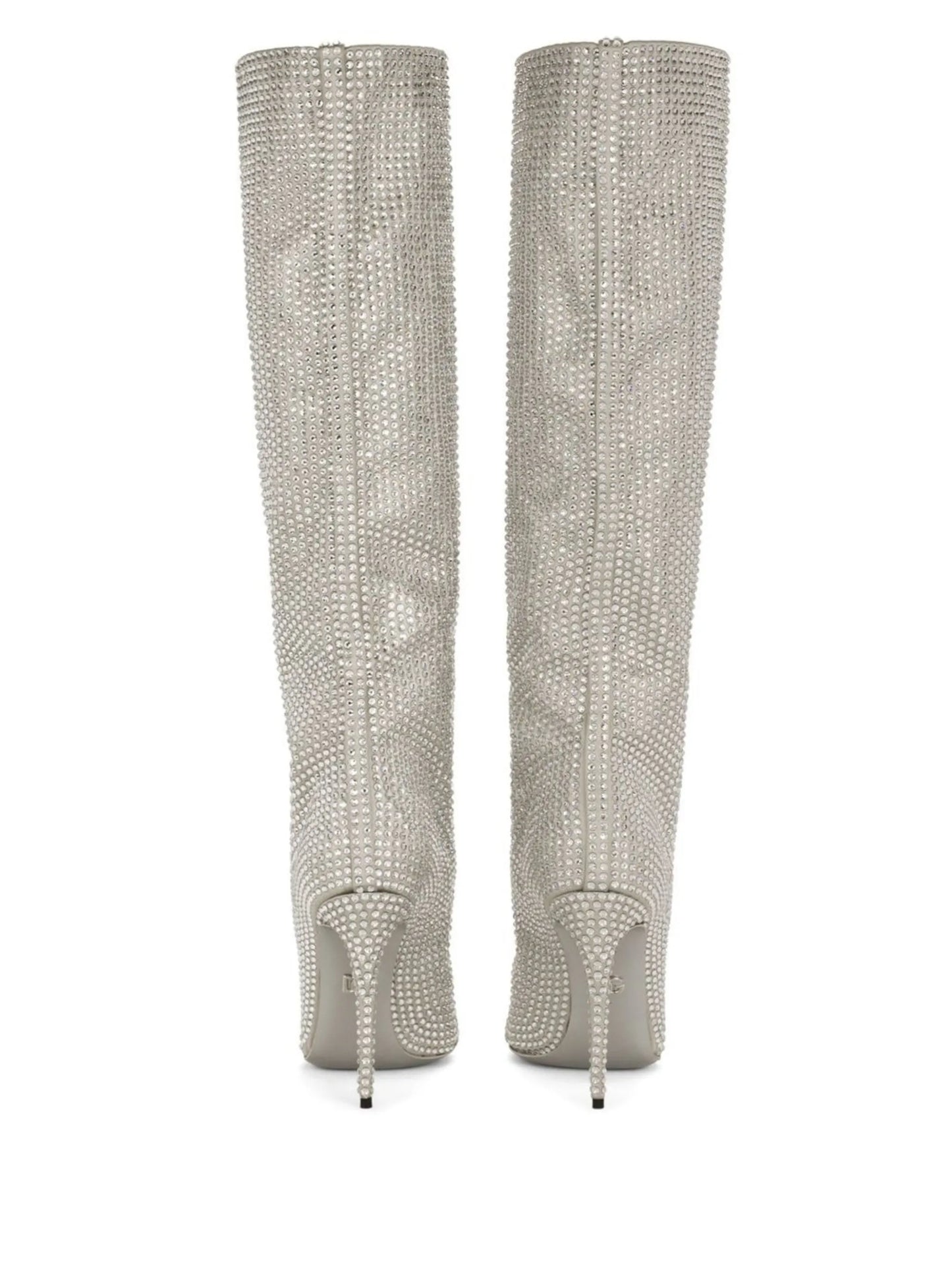 KIM DOLCEGABBANA rhinestone-embellished satin boots