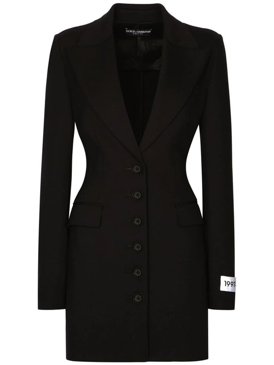 KIM DOLCEGABBANA fitted peak-lapel blazer