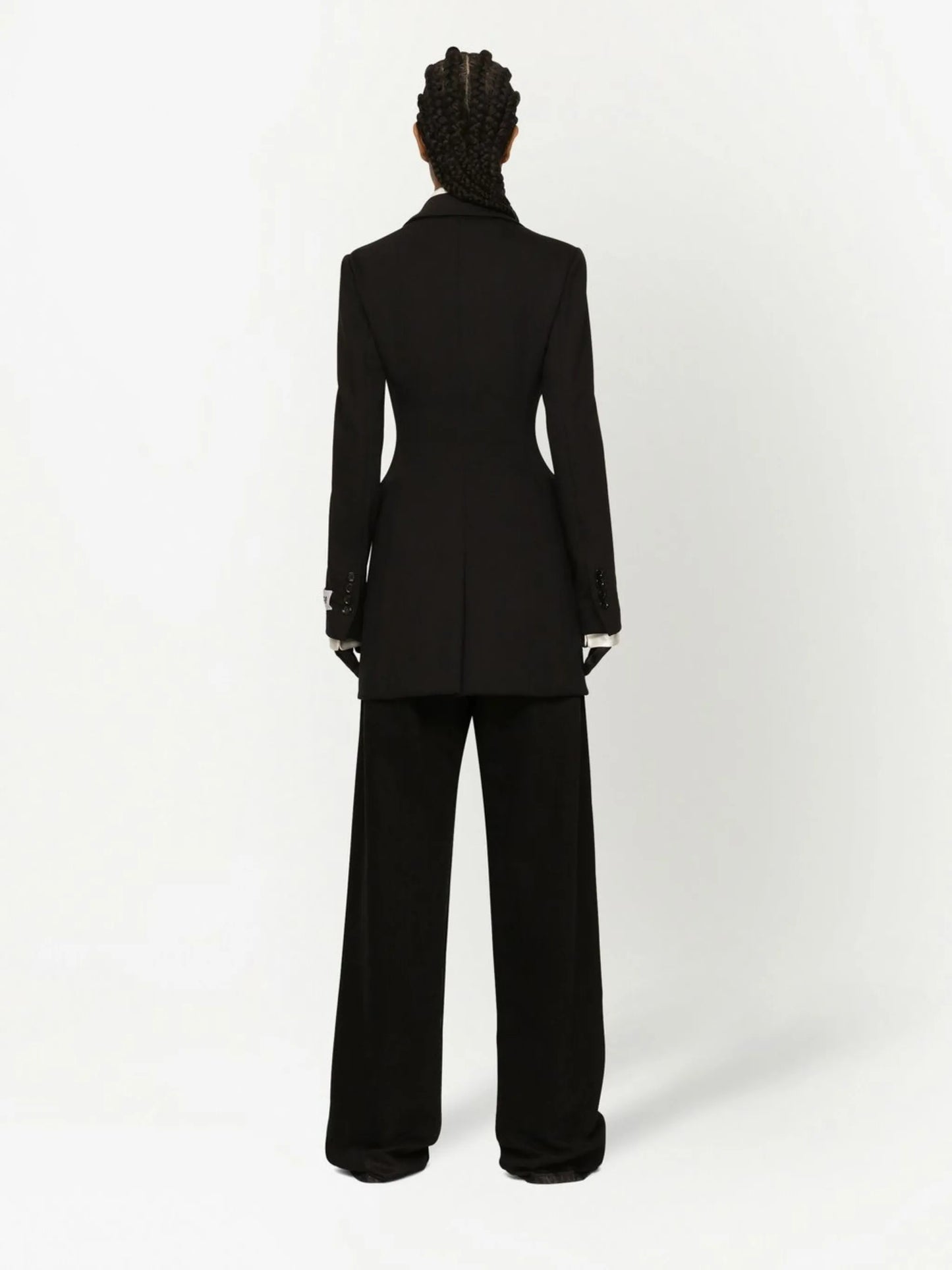 KIM DOLCEGABBANA fitted peak-lapel blazer