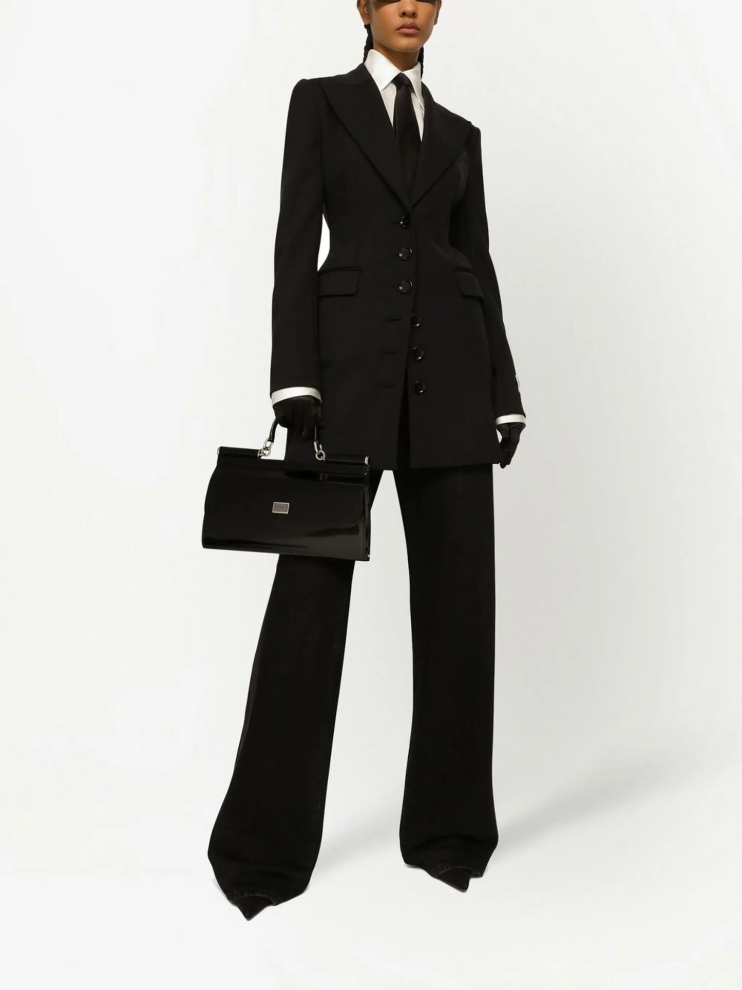 KIM DOLCEGABBANA fitted peak-lapel blazer
