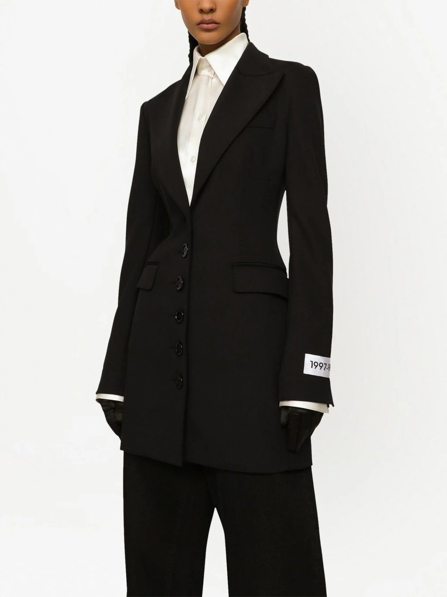 KIM DOLCEGABBANA fitted peak-lapel blazer